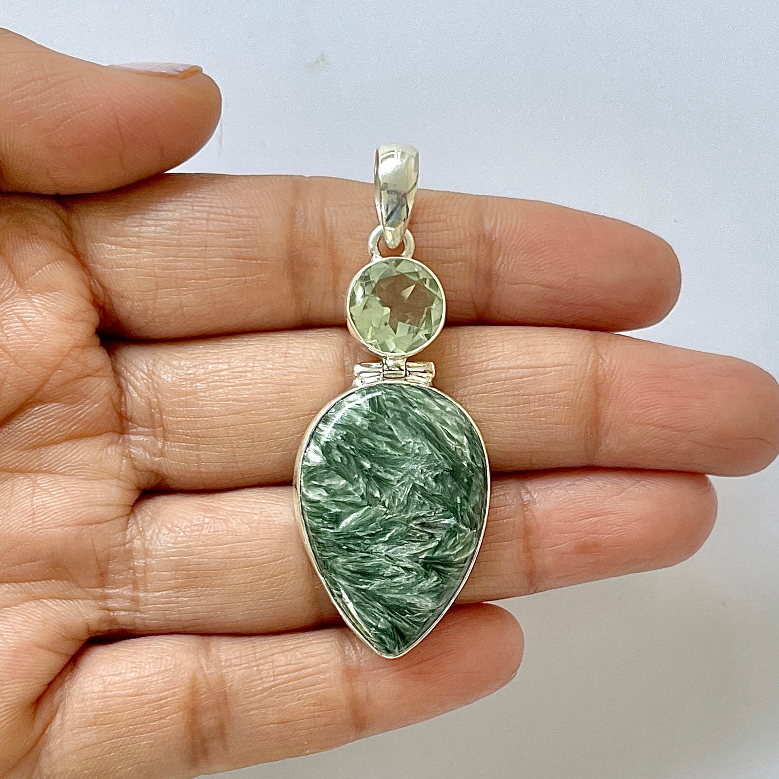 Seraphinite Pendant-(SER-1-46)