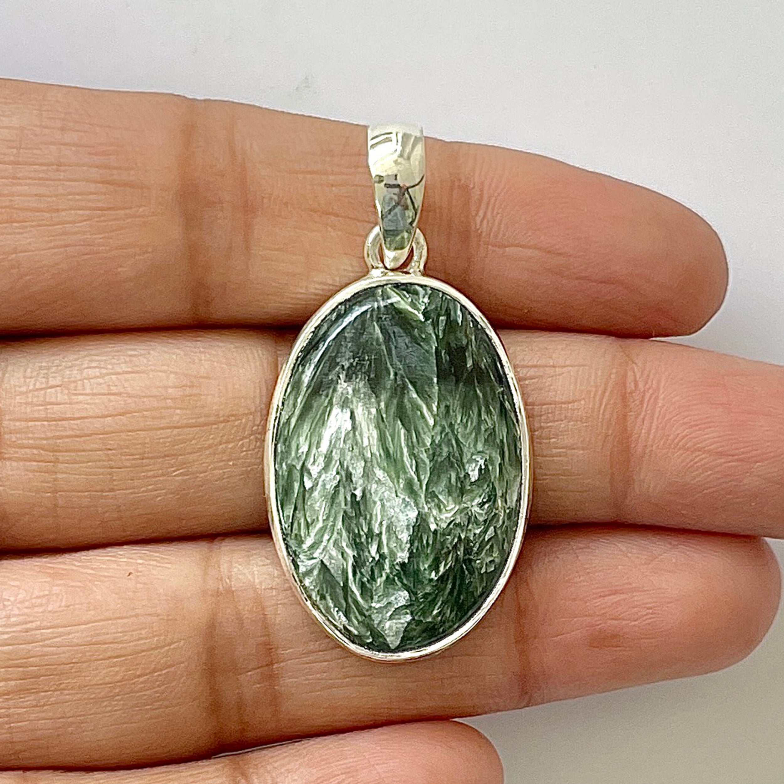 Seraphinite Pendant-(SER-1-48)