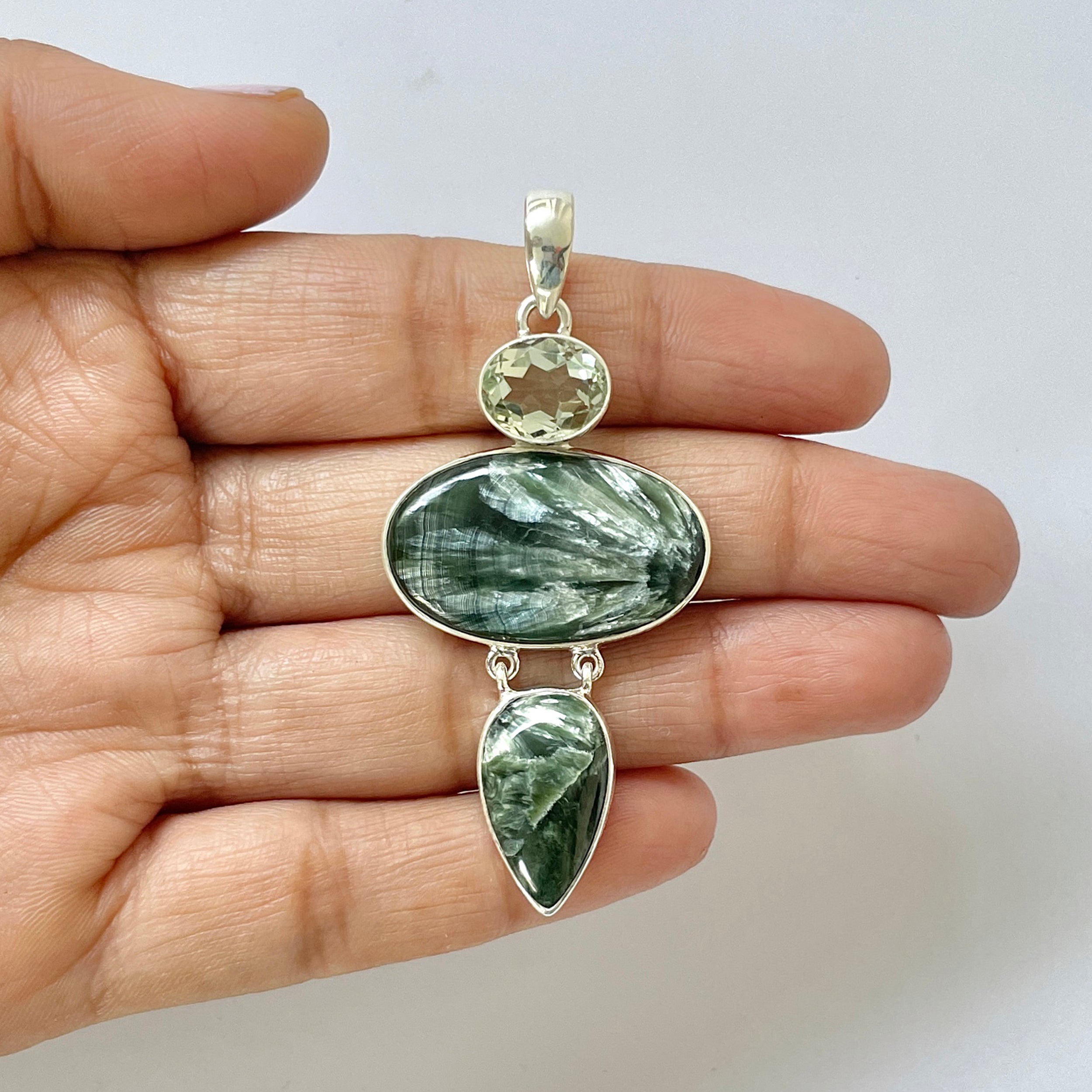 Seraphinite Pendant-(SER-1-49)