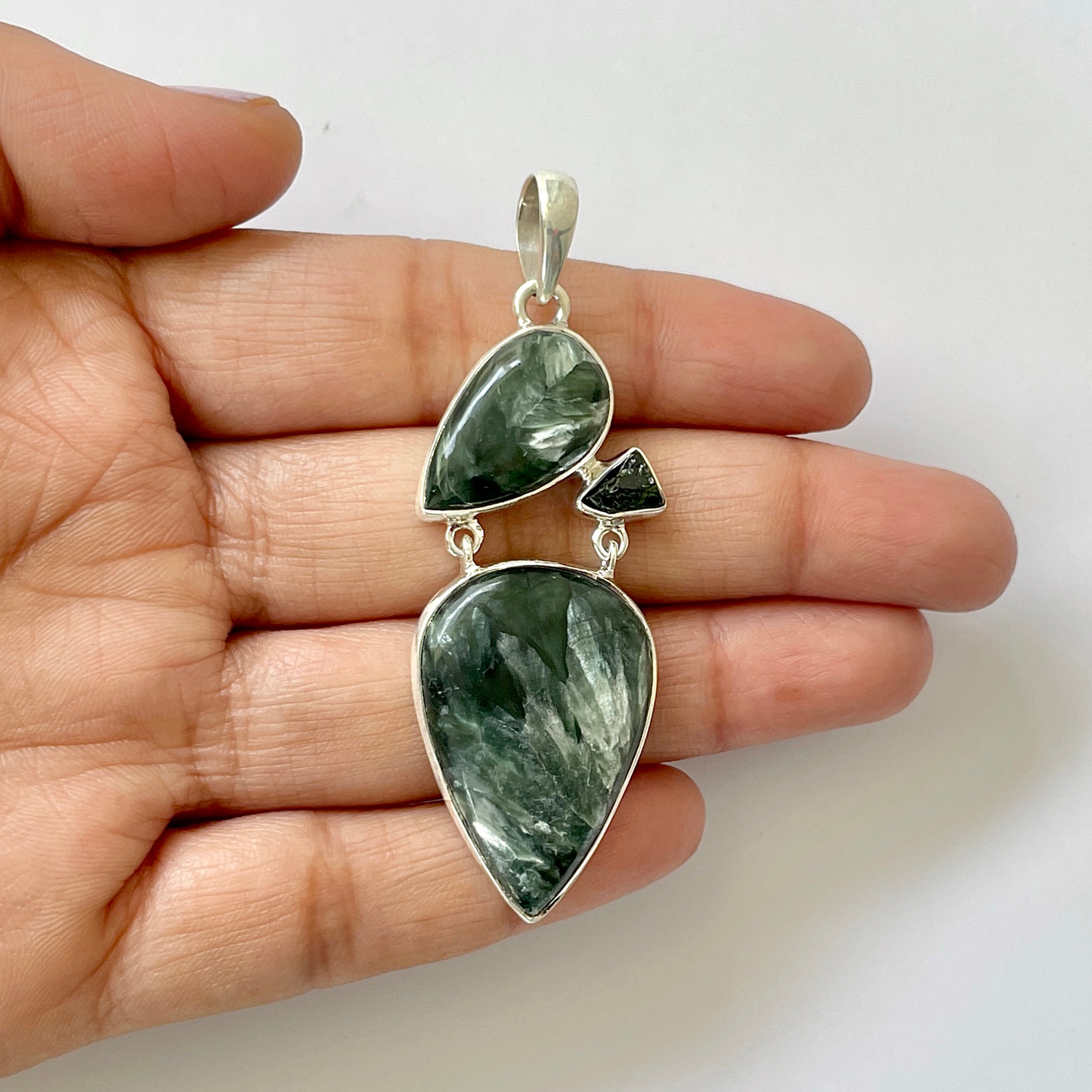 Seraphinite Pendant-(SER-1-51)