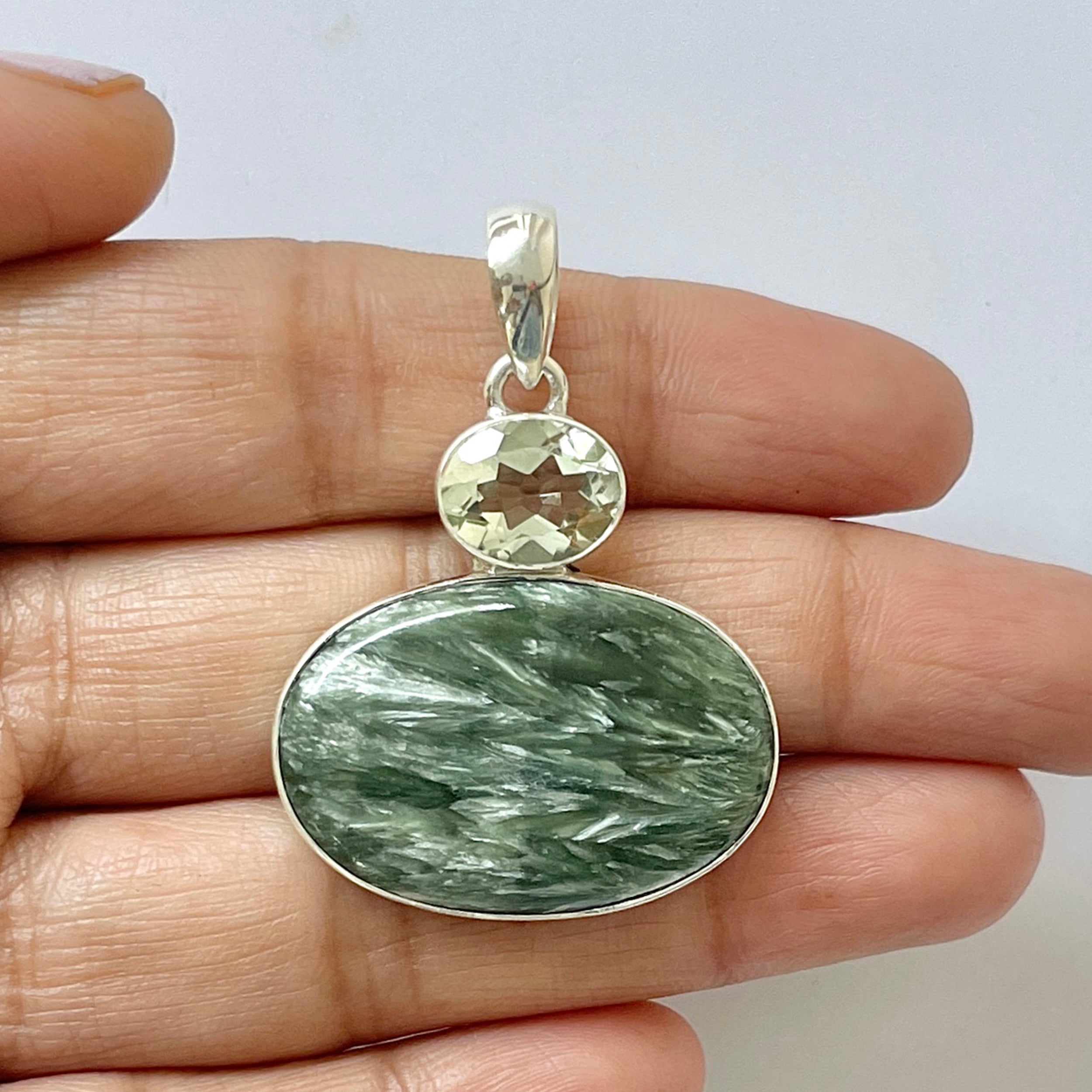 Seraphinite Pendant-(SER-1-56)