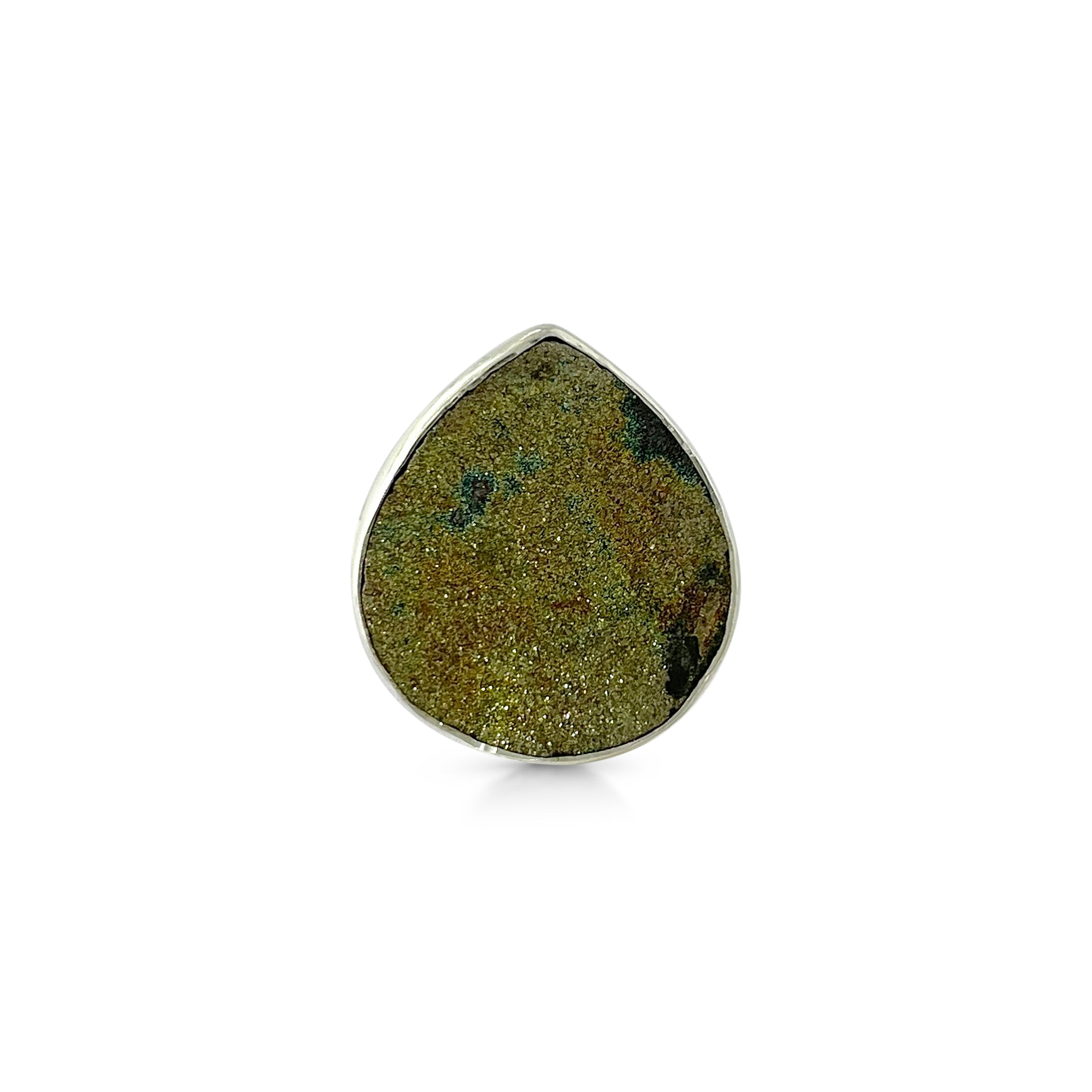 Spectropyrite Druzy Ring-(SPD-2-48)