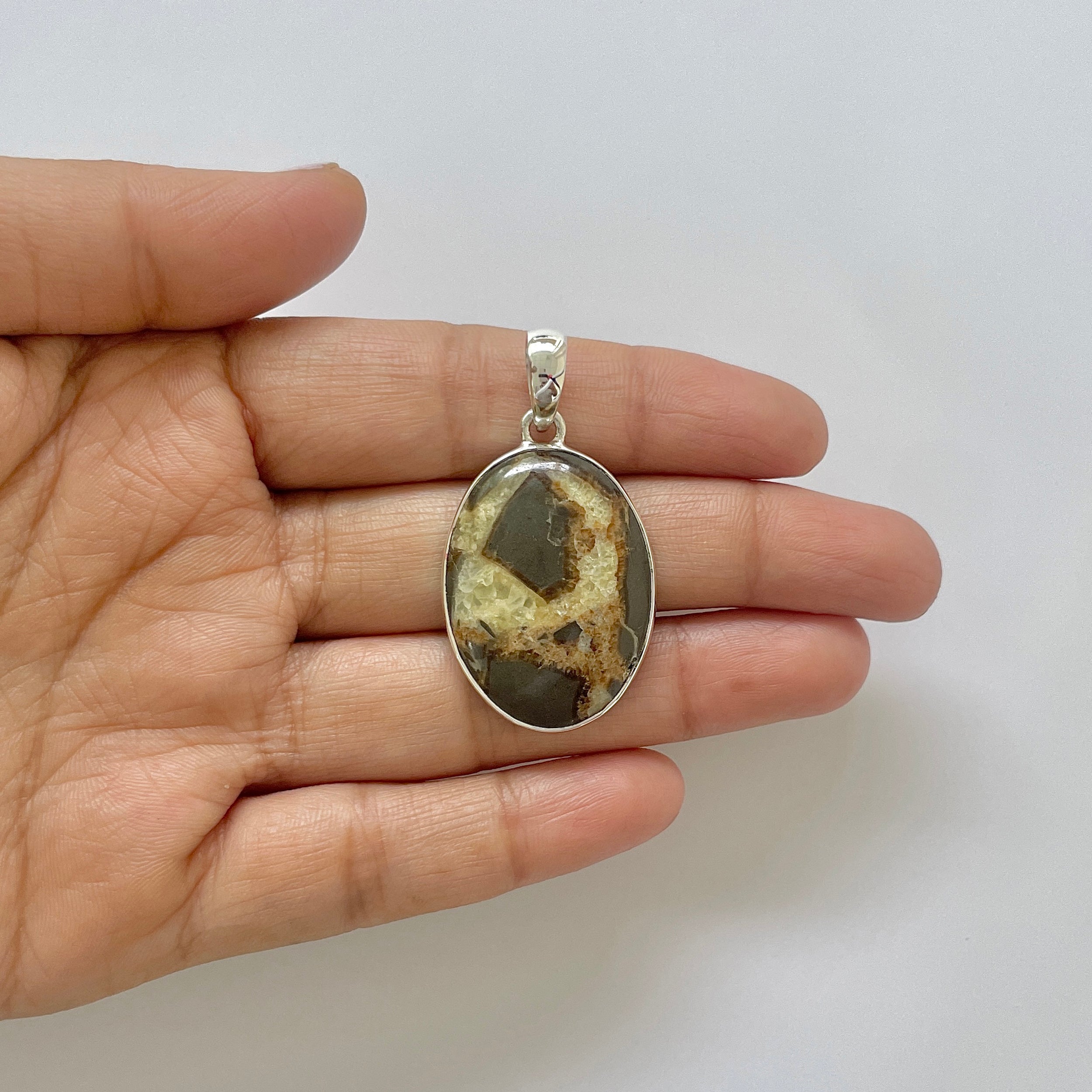 Septarian Rhyolite Pendant-(SPR-1-15)