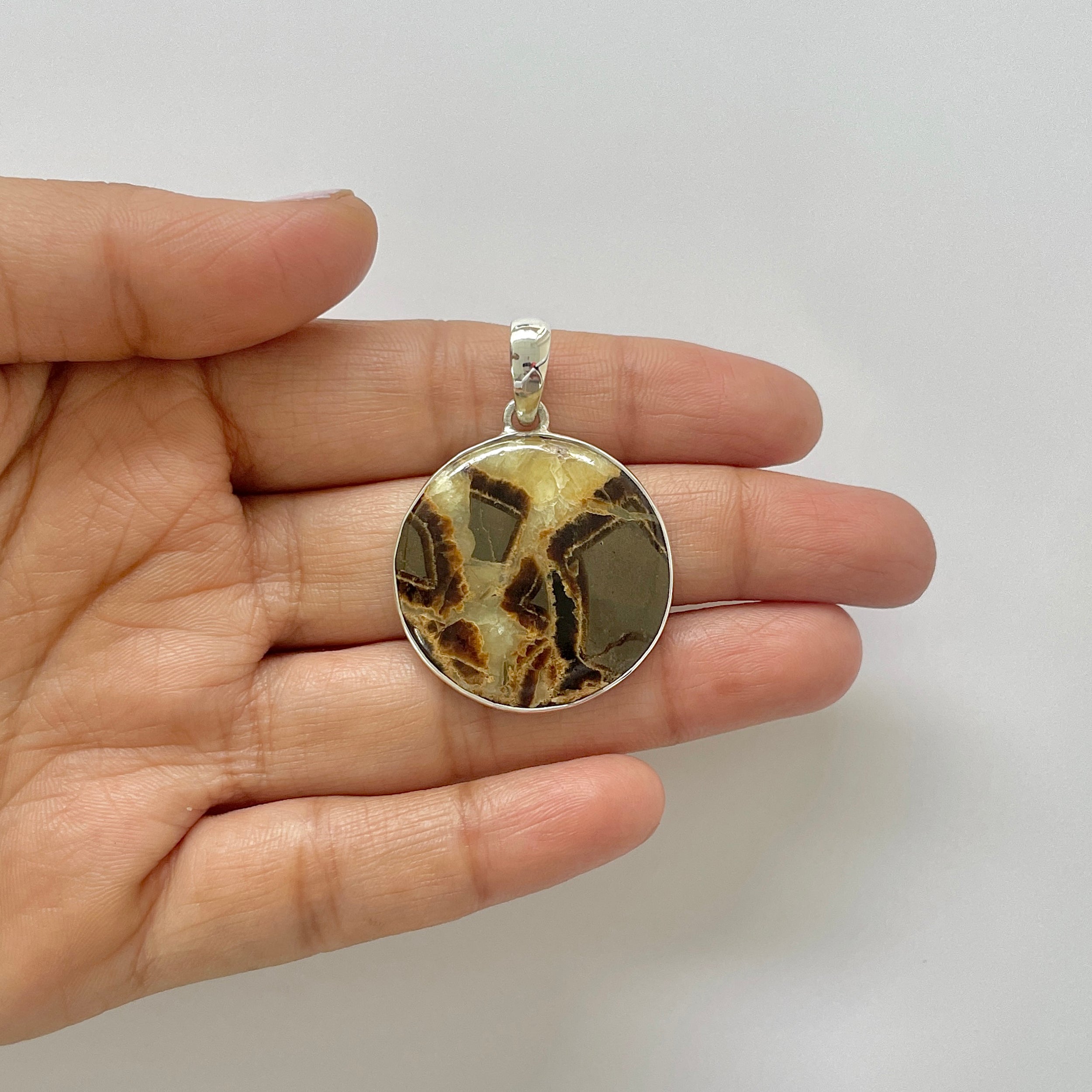 Septarian Rhyolite Pendant-(SPR-1-17)