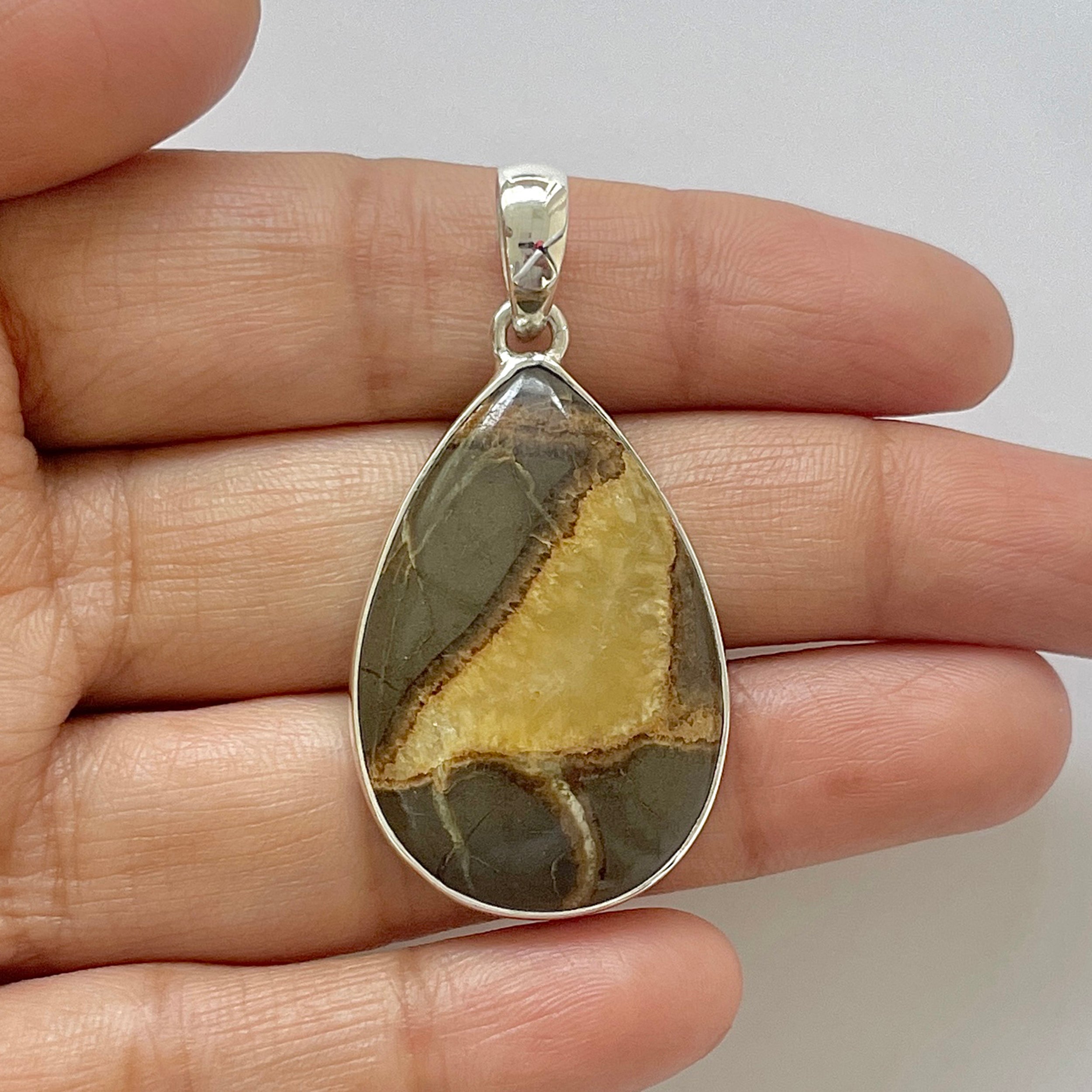 Septarian Rhyolite Pendant-(SPR-1-18)