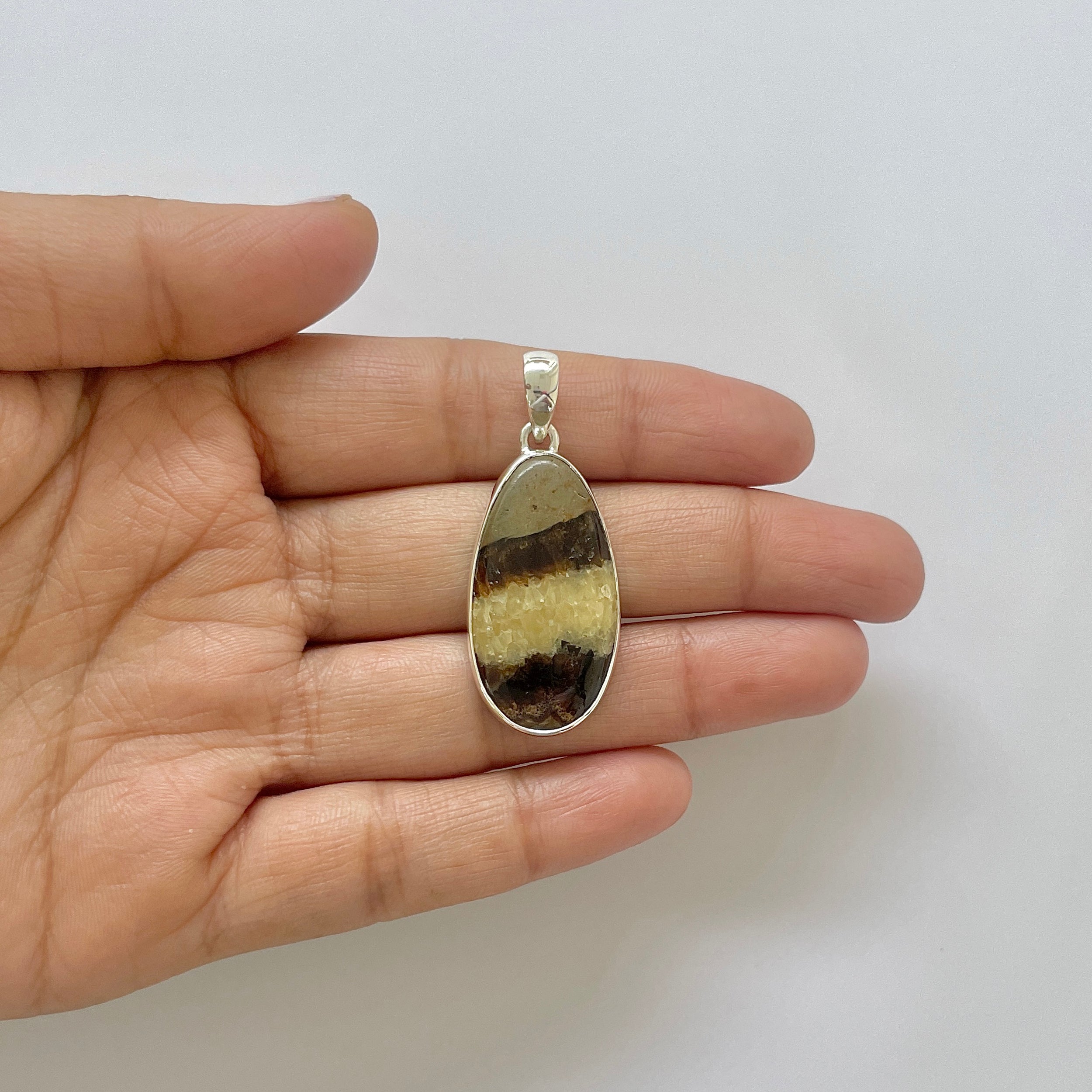 Septarian Rhyolite Pendant-(SPR-1-19)