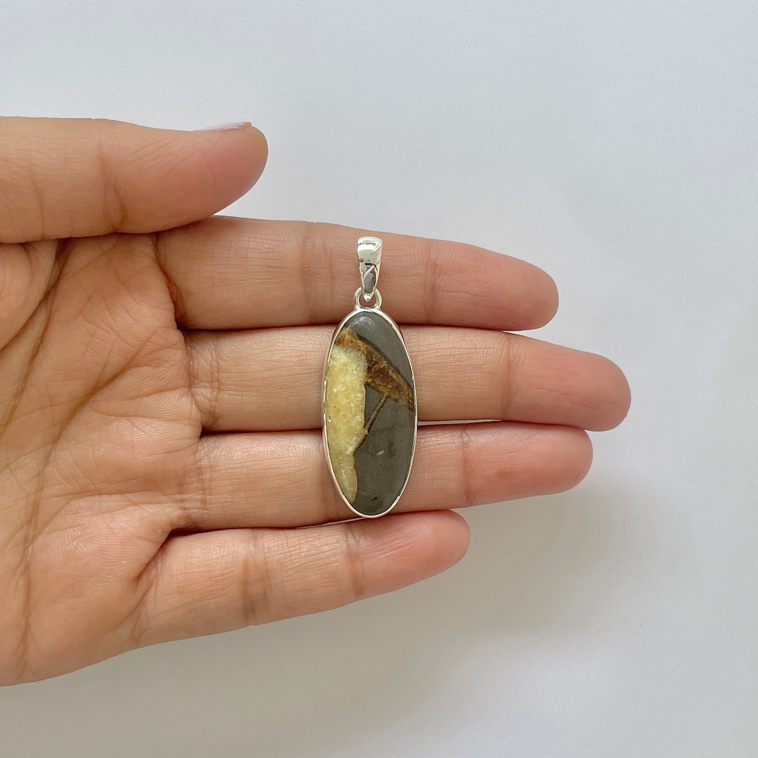 Septarian Rhyolite Pendant-(SPR-1-22)
