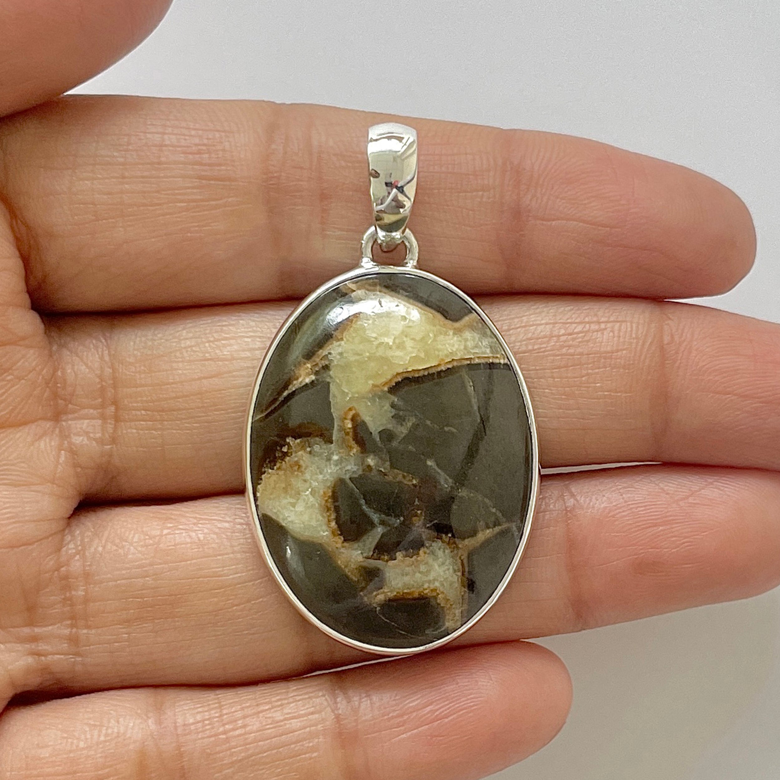 Septarian Rhyolite Pendant-(SPR-1-24)