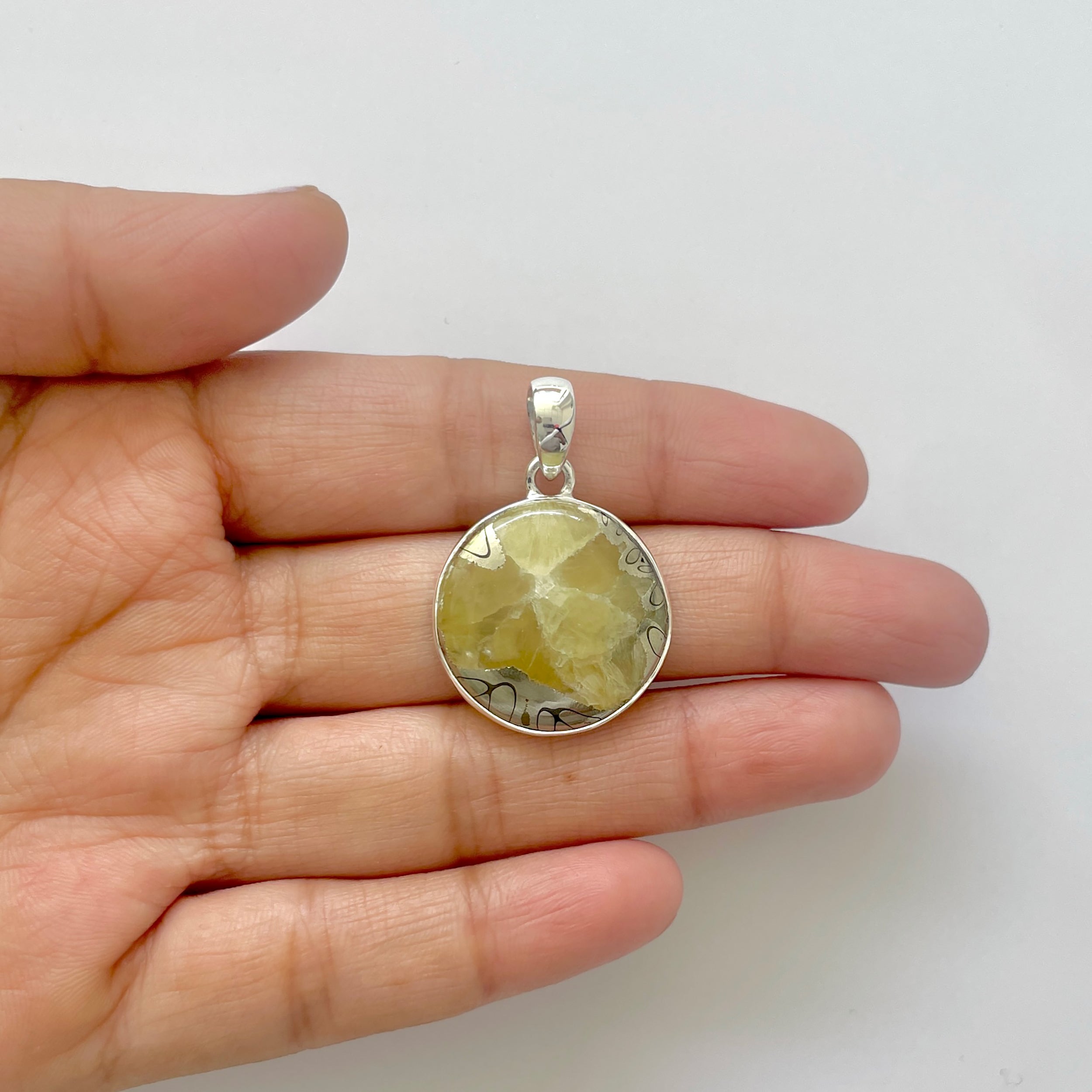 Septarian Rhyolite Pendant-(SPR-1-25)