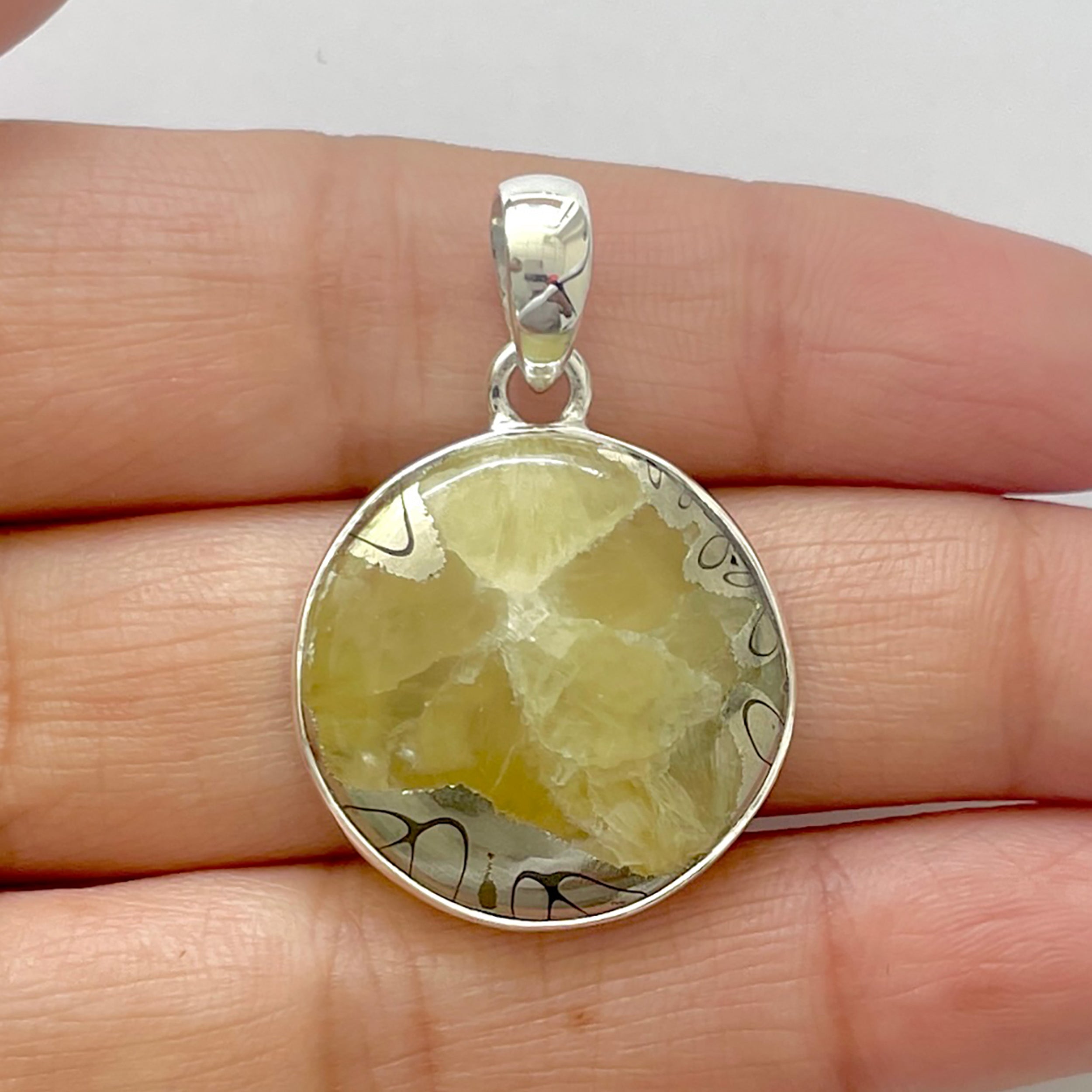 Septarian Rhyolite Pendant-(SPR-1-25)