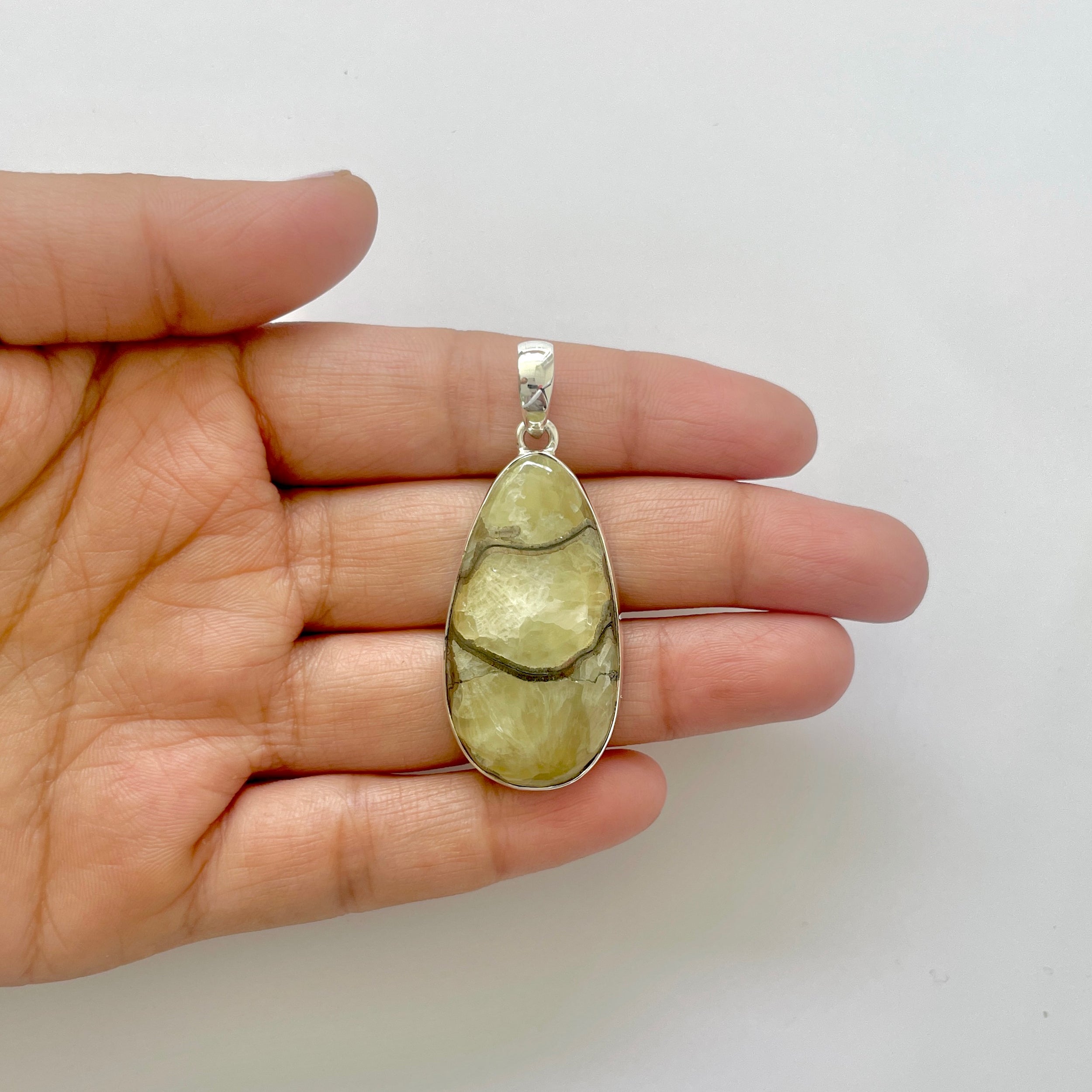 Septarian Rhyolite Pendant-(SPR-1-26)