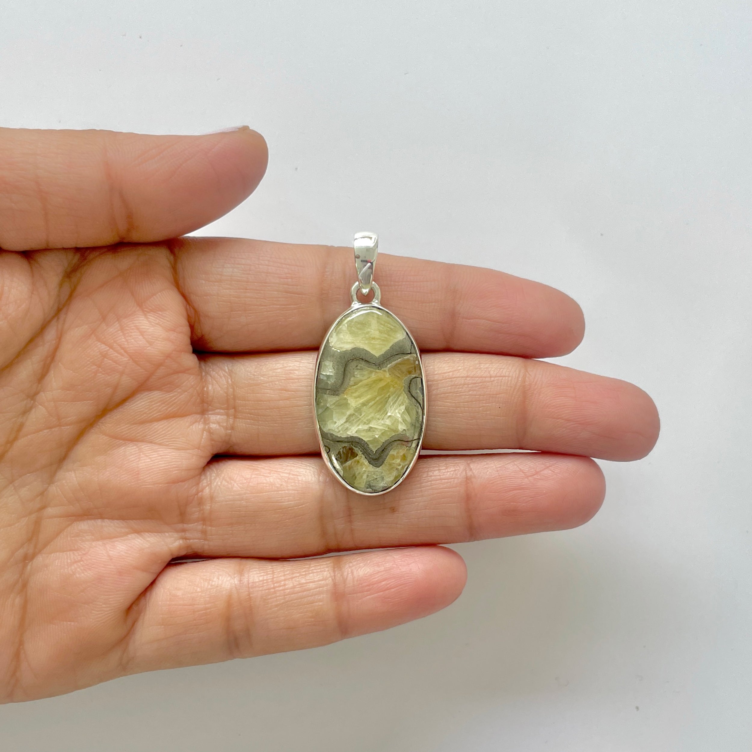 Septarian Rhyolite Pendant-(SPR-1-28)