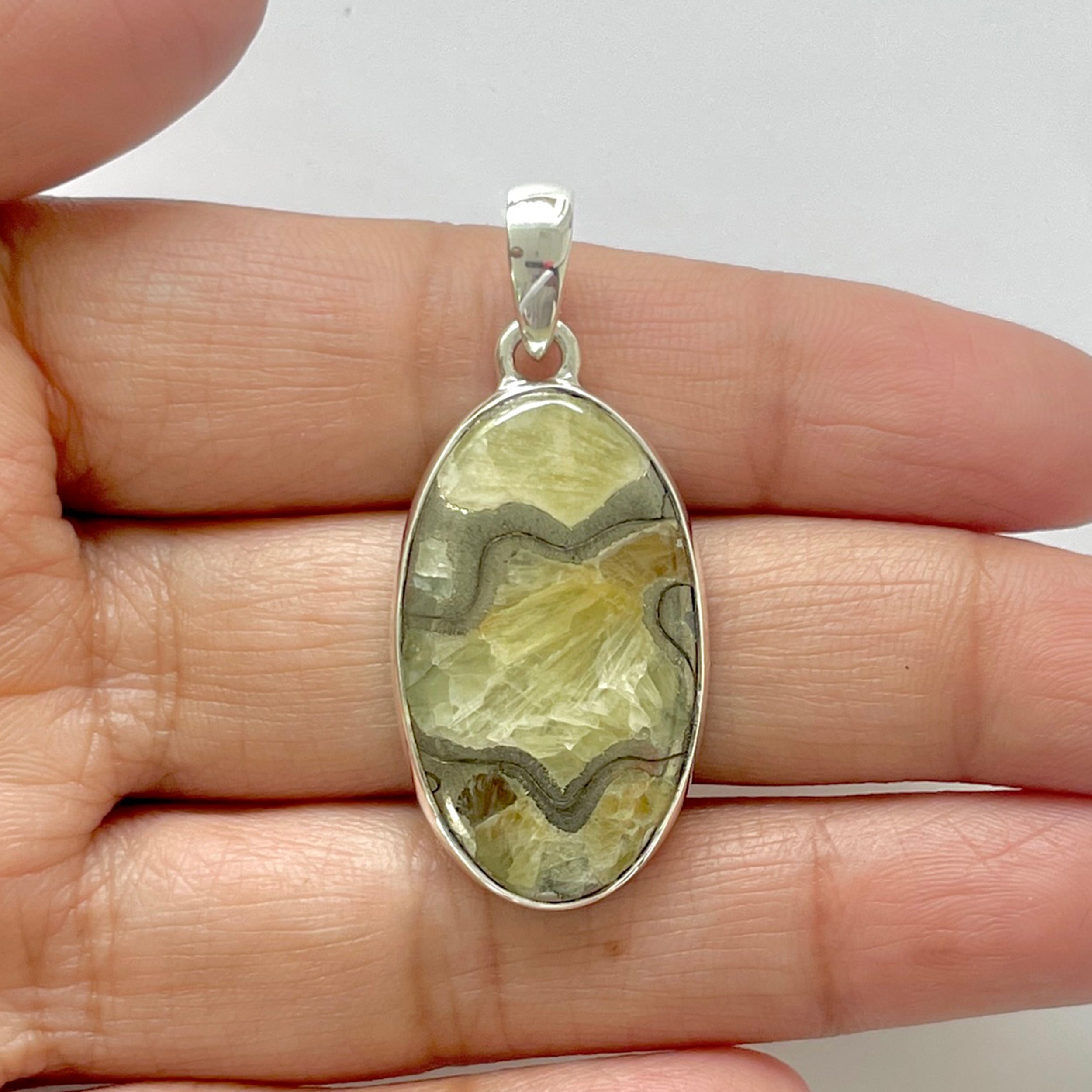 Septarian Rhyolite Pendant-(SPR-1-28)