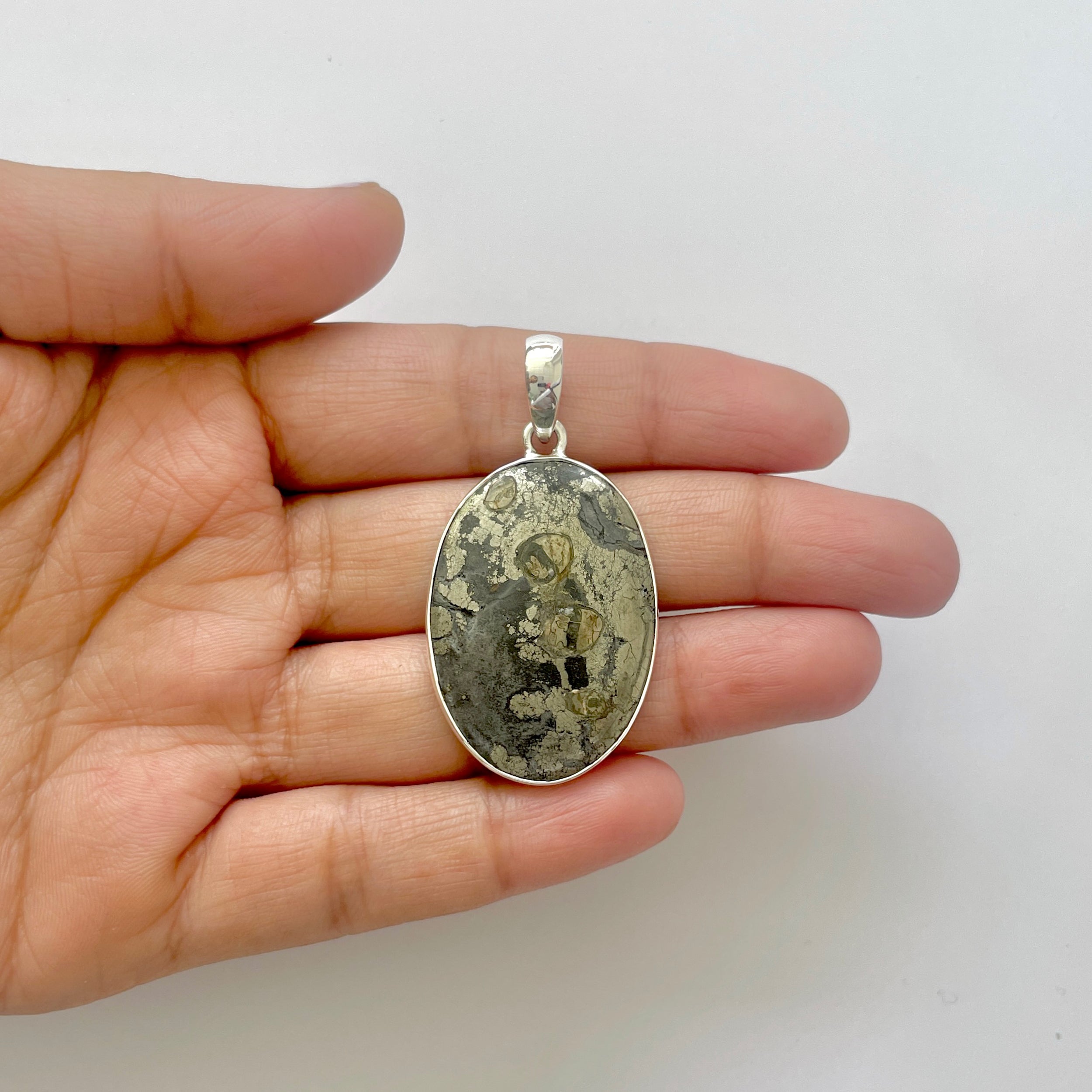 Septarian Rhyolite Pendant-(SPR-1-30)
