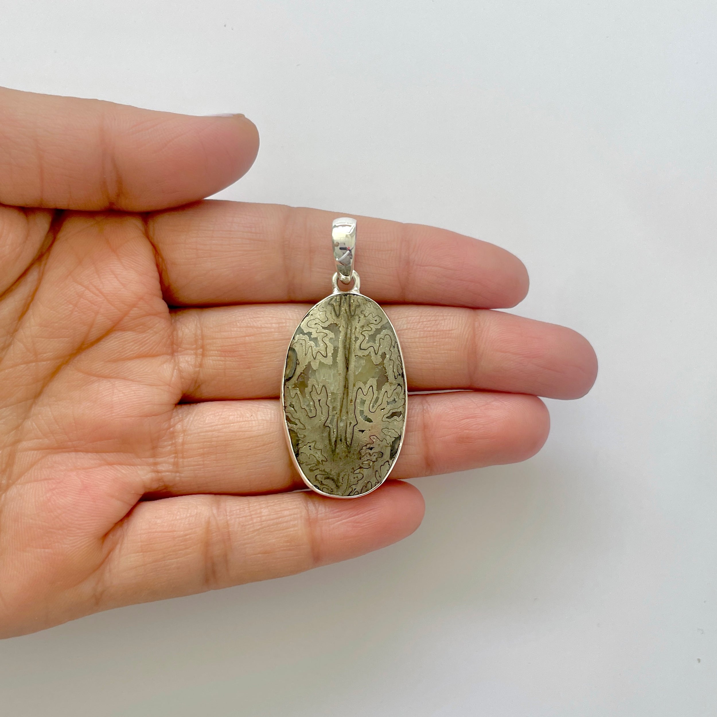 Septarian Rhyolite Pendant-(SPR-1-31)