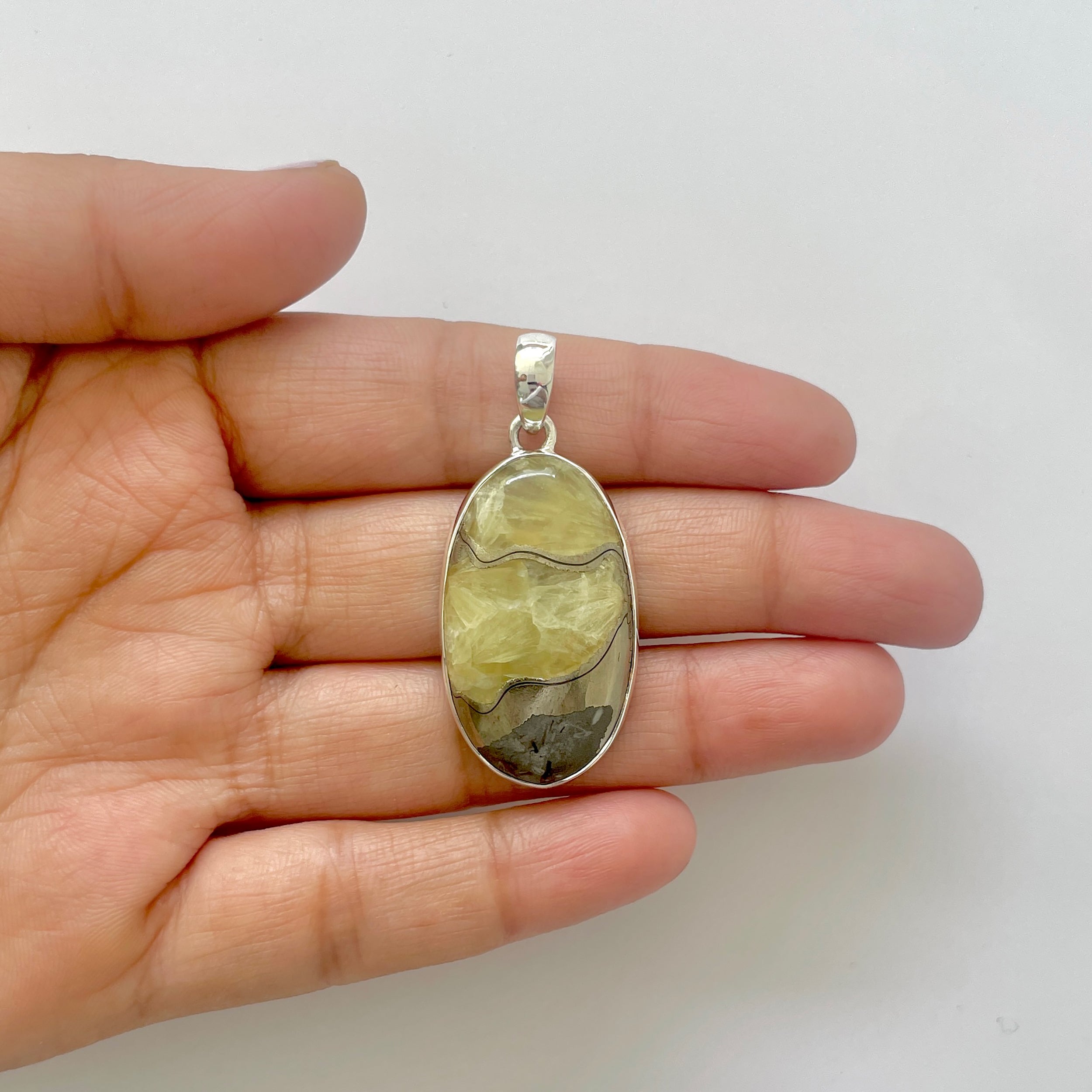Septarian Rhyolite Pendant-(SPR-1-33)