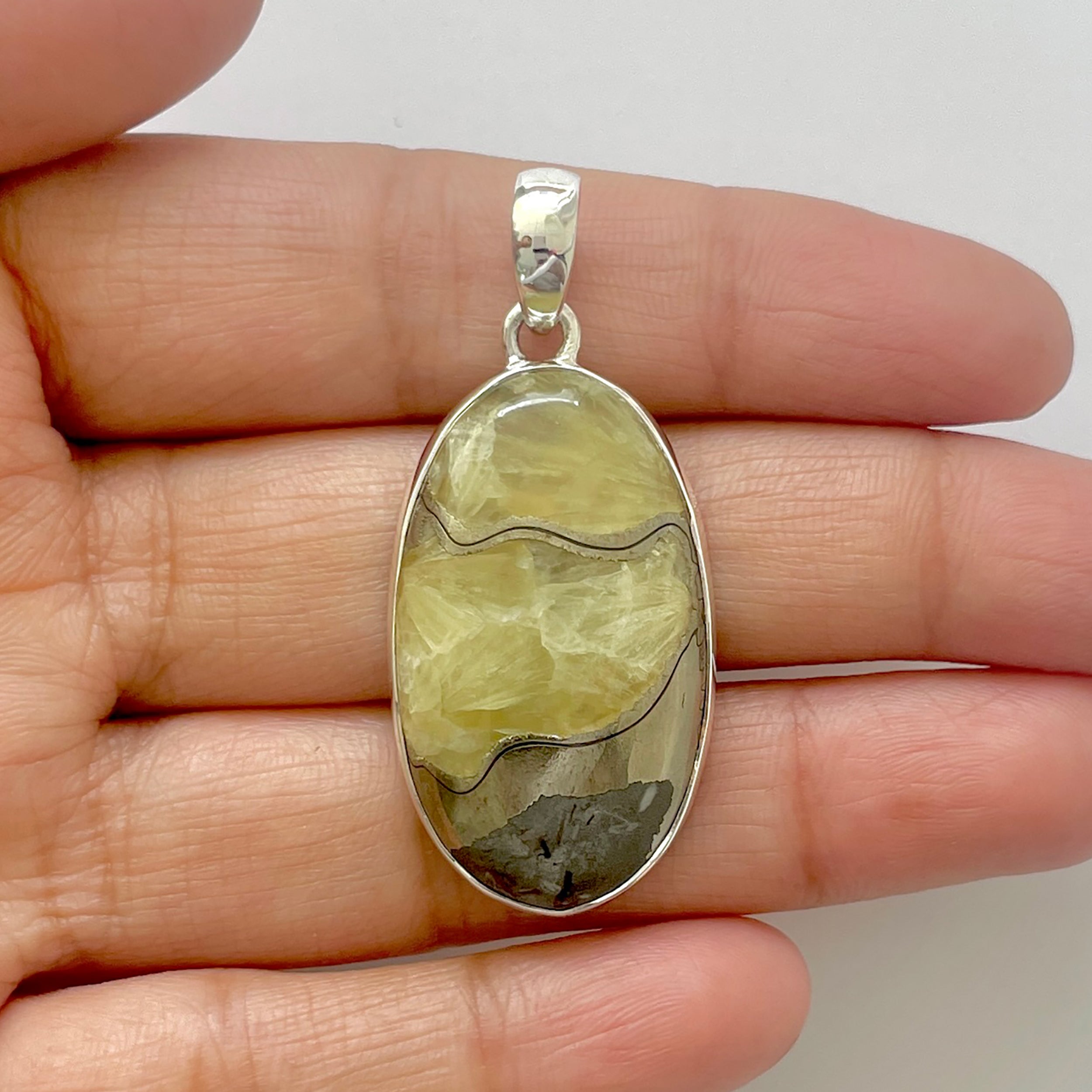 Septarian Rhyolite Pendant-(SPR-1-33)
