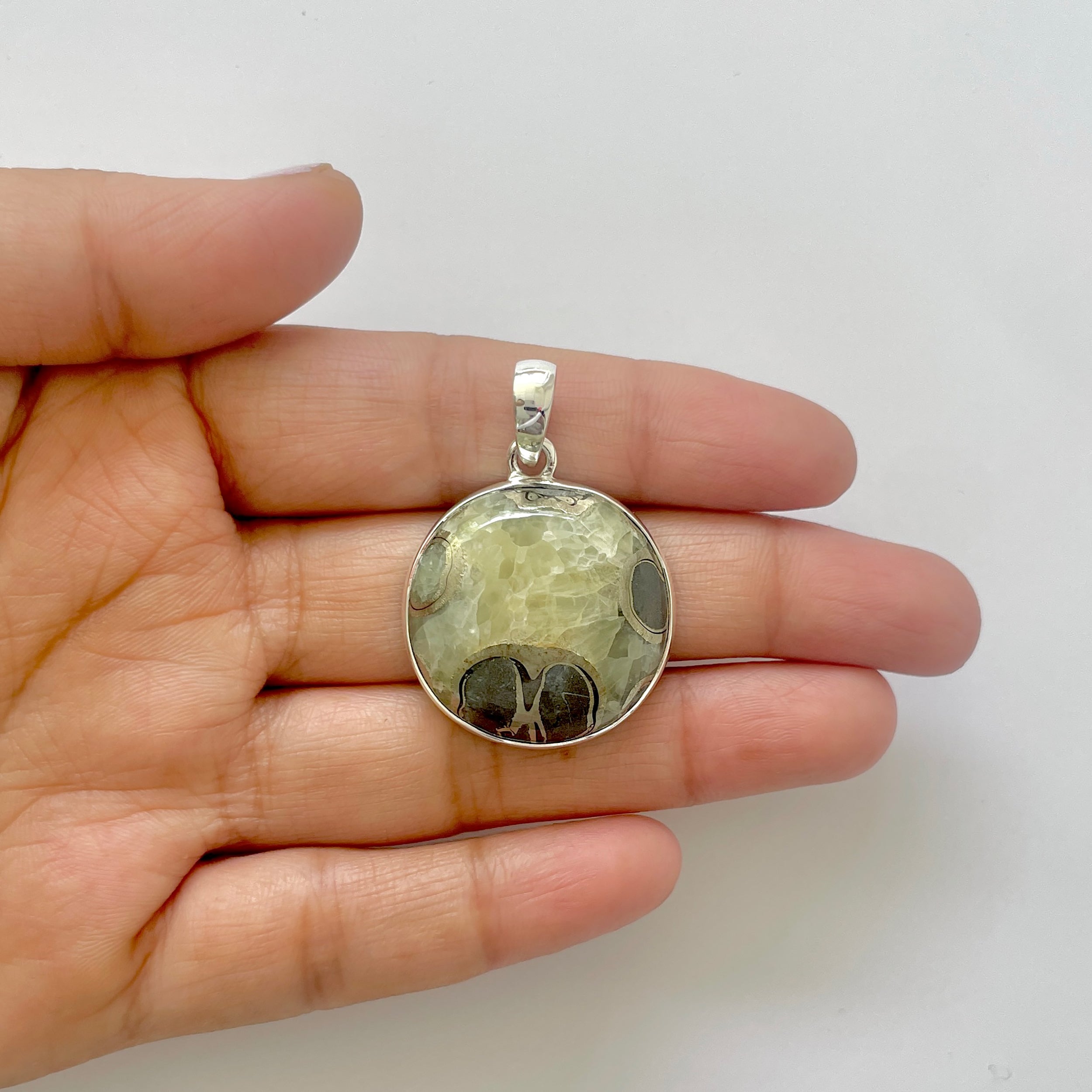 Septarian Rhyolite Pendant-(SPR-1-40)