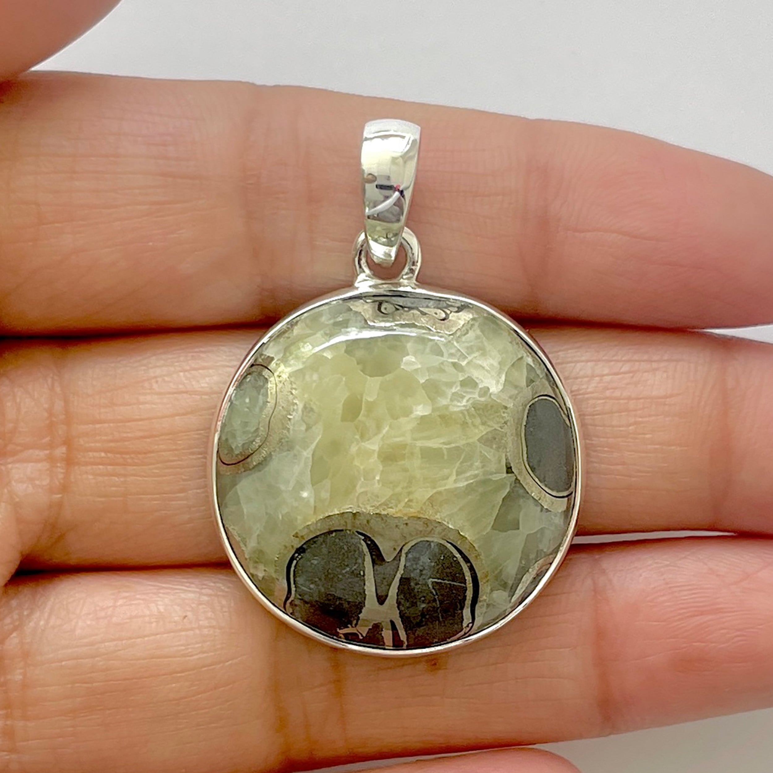 Septarian Rhyolite Pendant-(SPR-1-40)