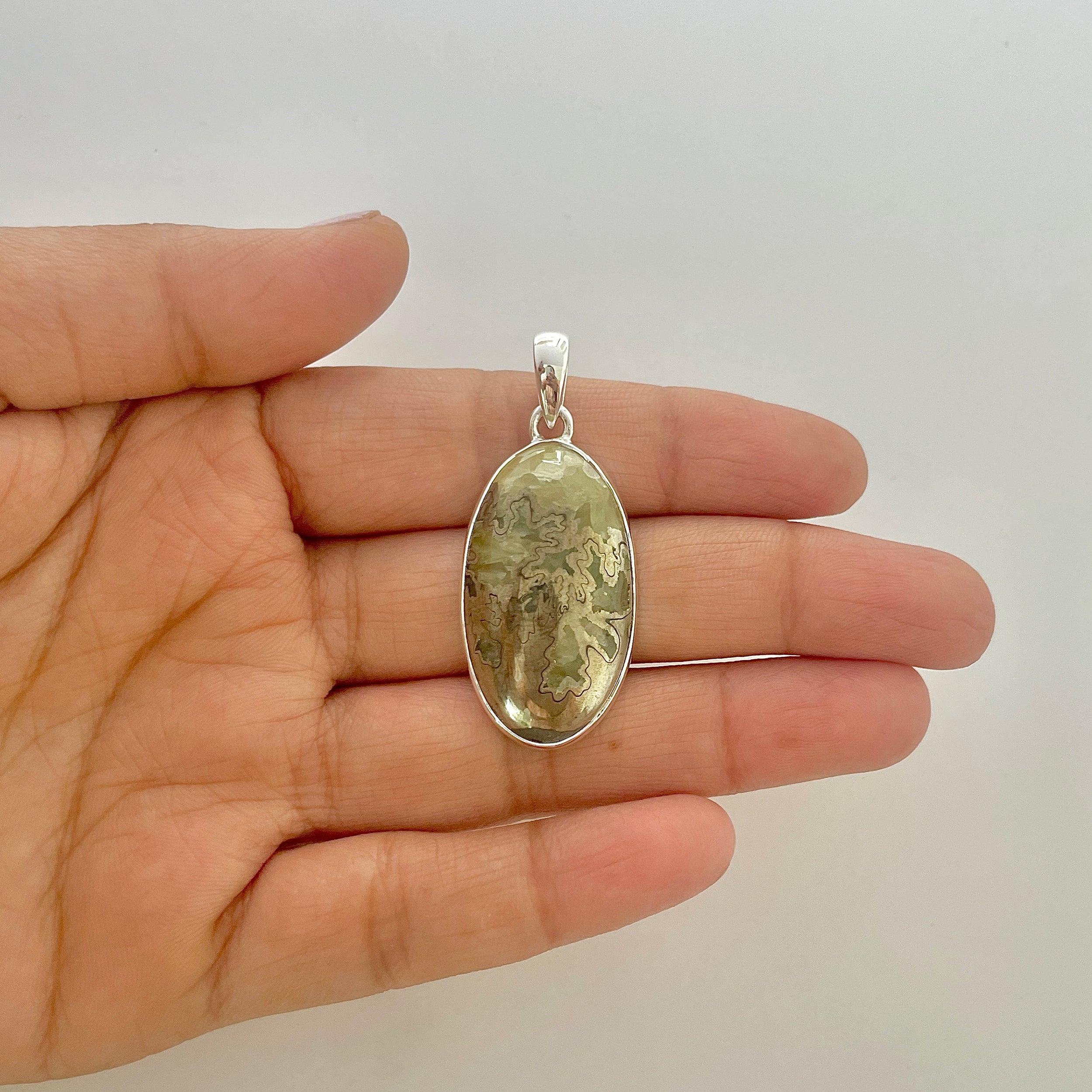 Septarian Rhyolite Pendant-(SPR-1-42)
