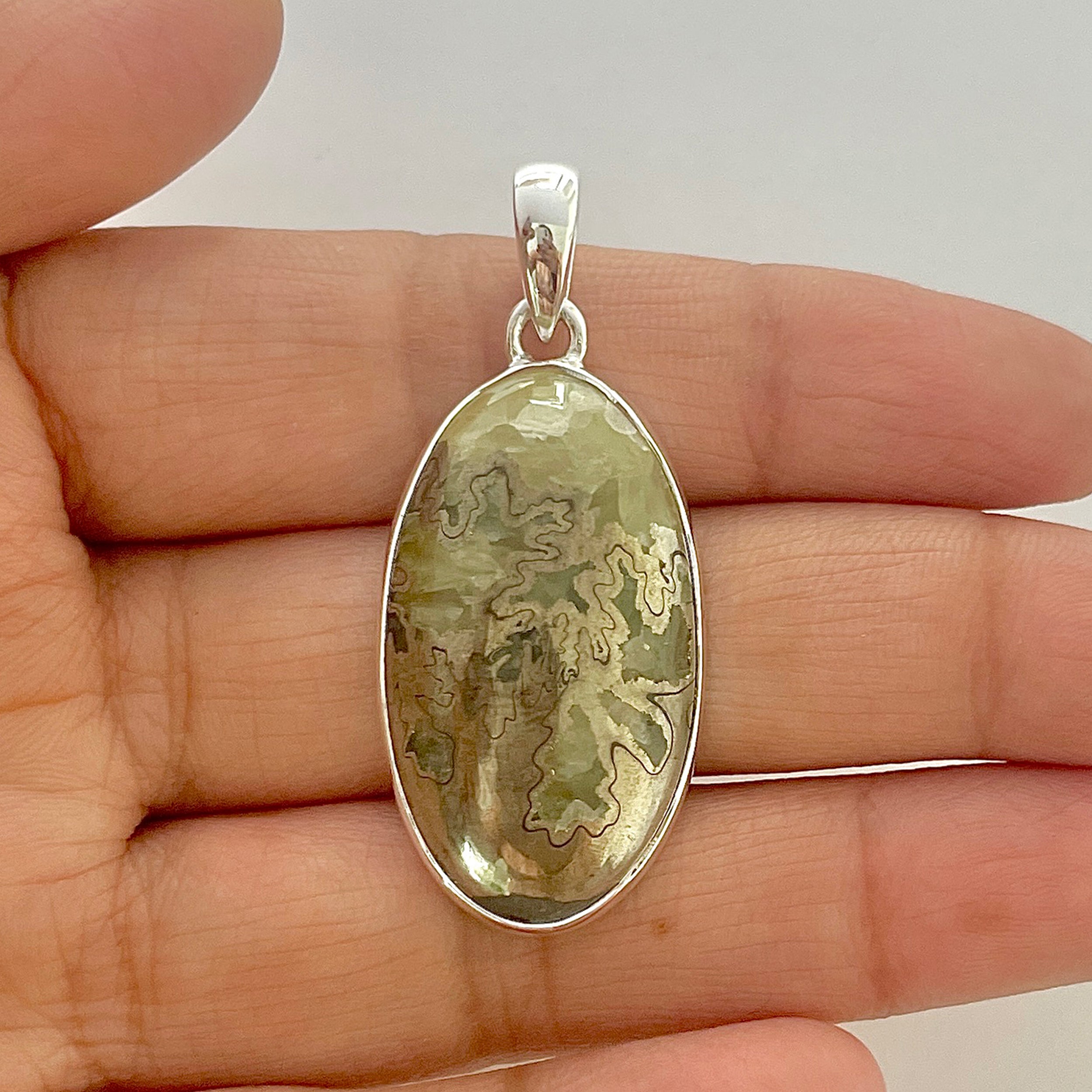 Septarian Rhyolite Pendant-(SPR-1-42)