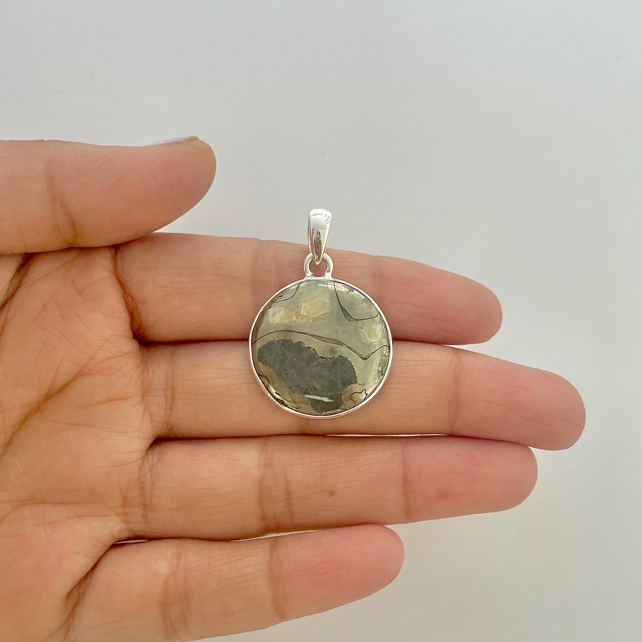 Septarian Rhyolite Pendant-(SPR-1-47)