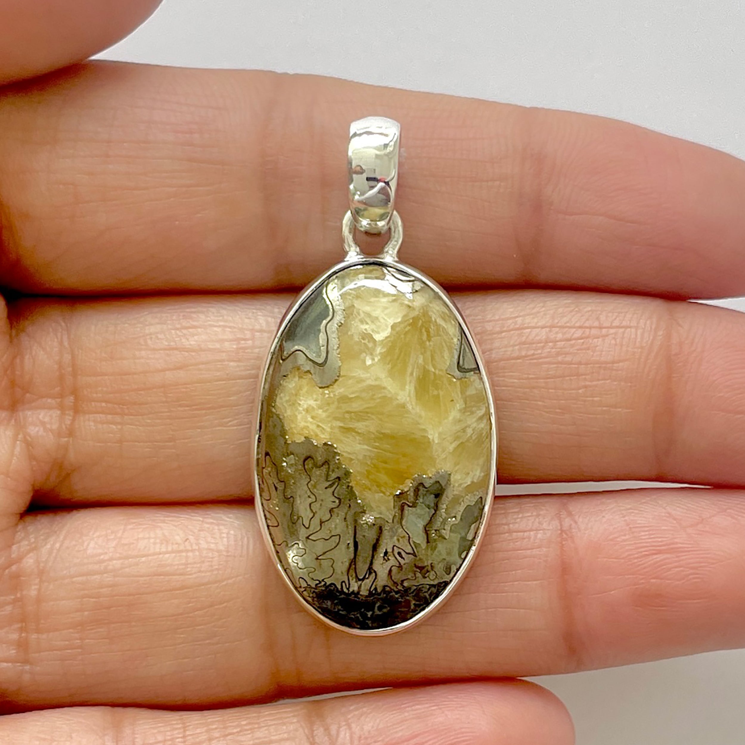 Septarian Rhyolite Pendant-(SPR-1-53)