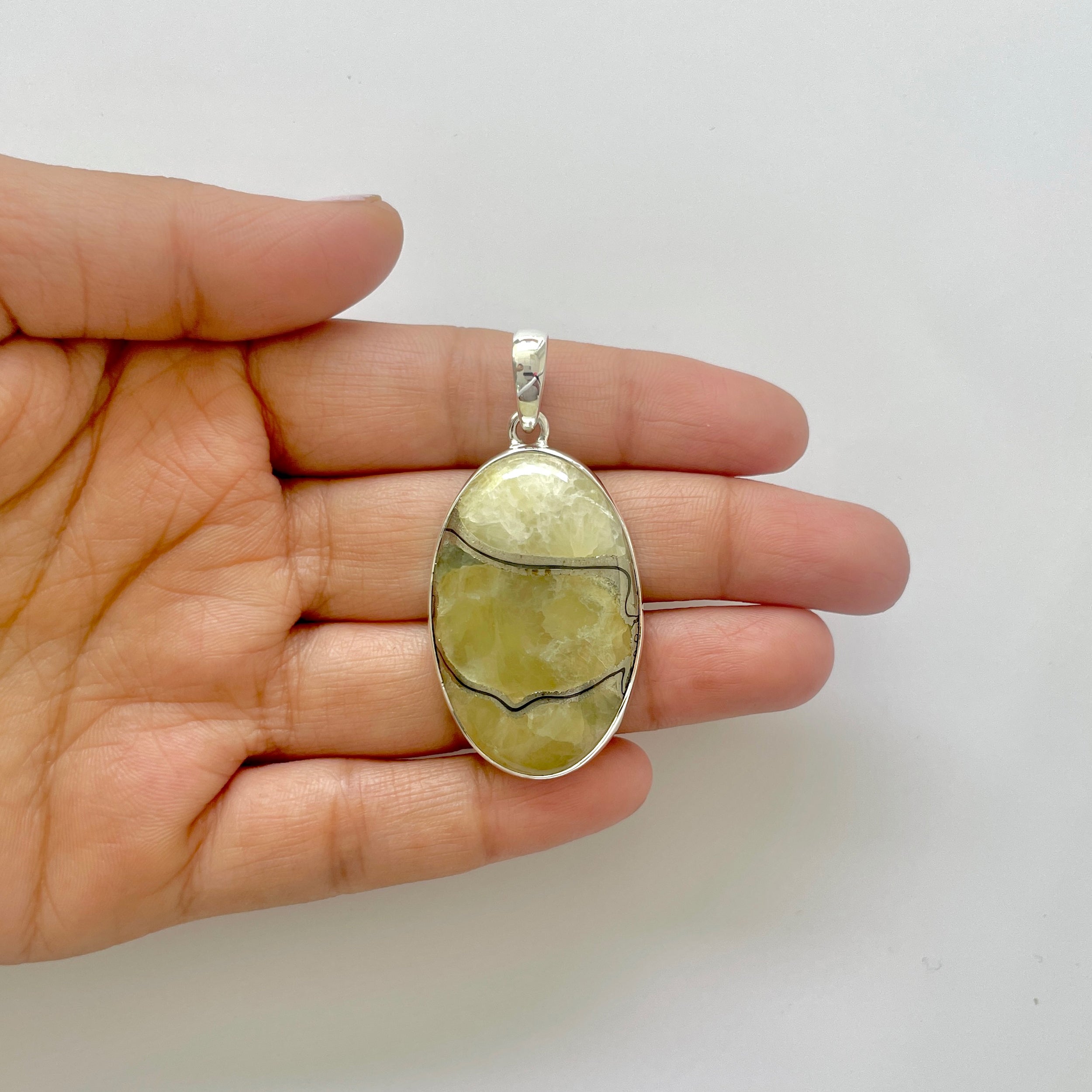 Septarian Rhyolite Pendant-(SPR-1-54)