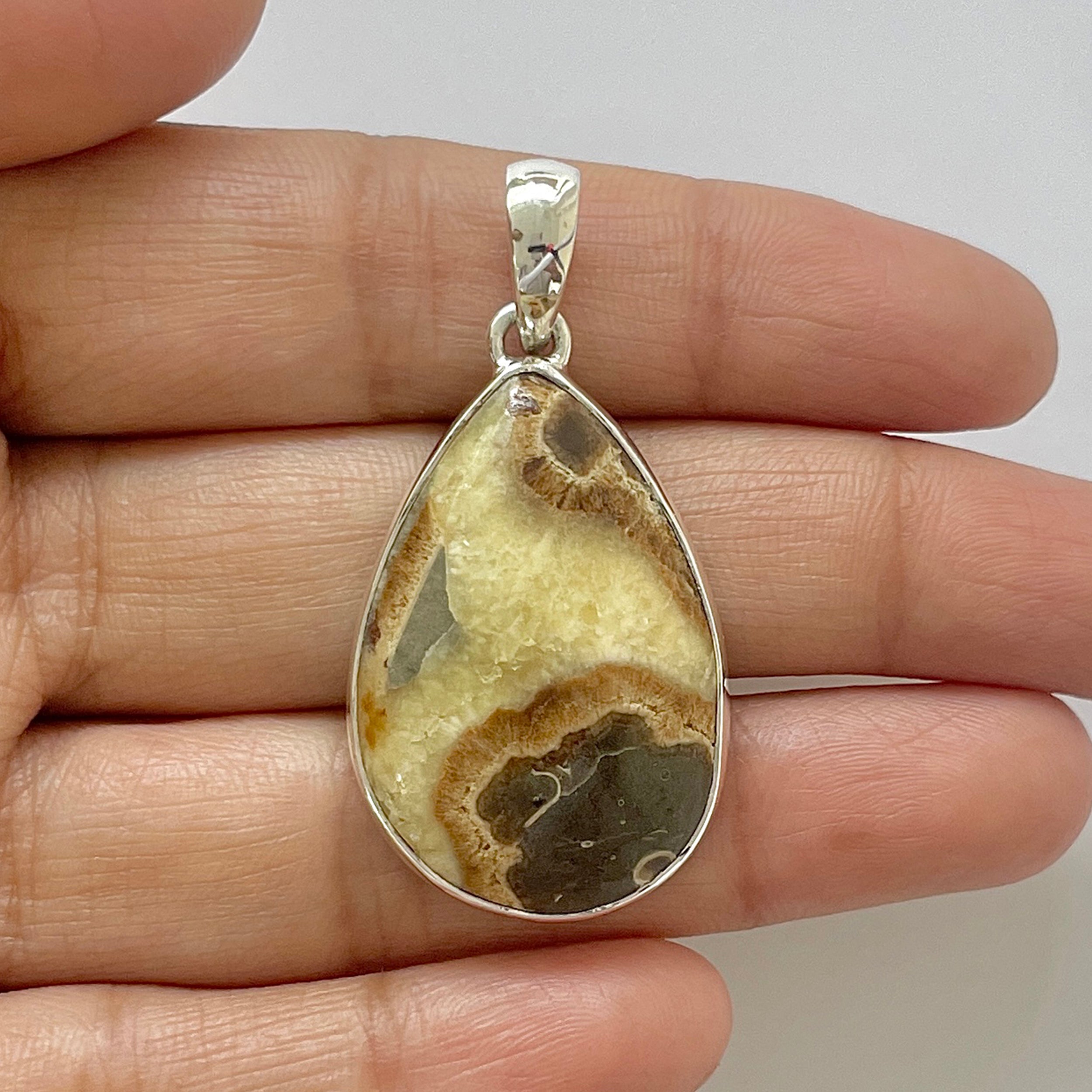 Septarian Rhyolite Pendant-(SPR-1-8)
