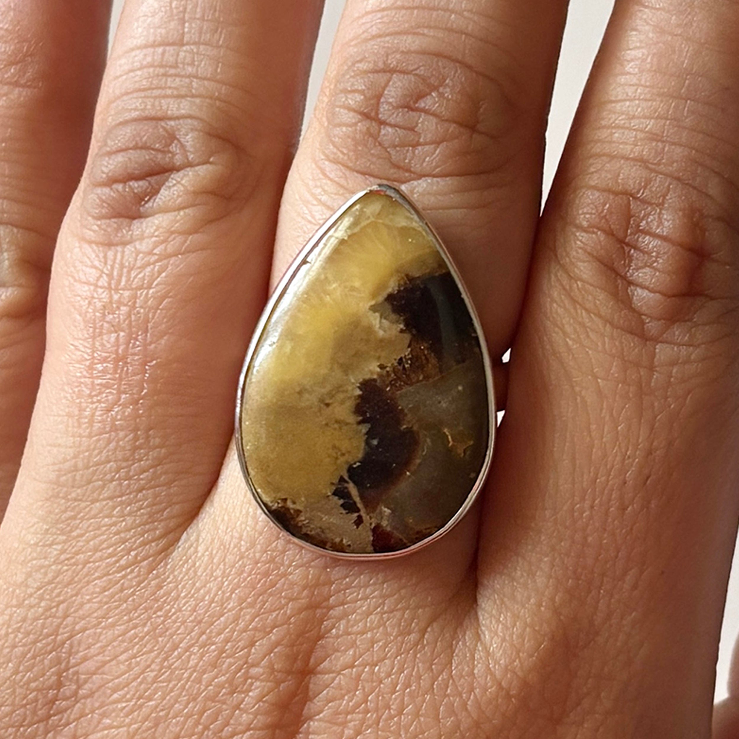 Septarian Rhyolite Ring-(SPR-2-20)