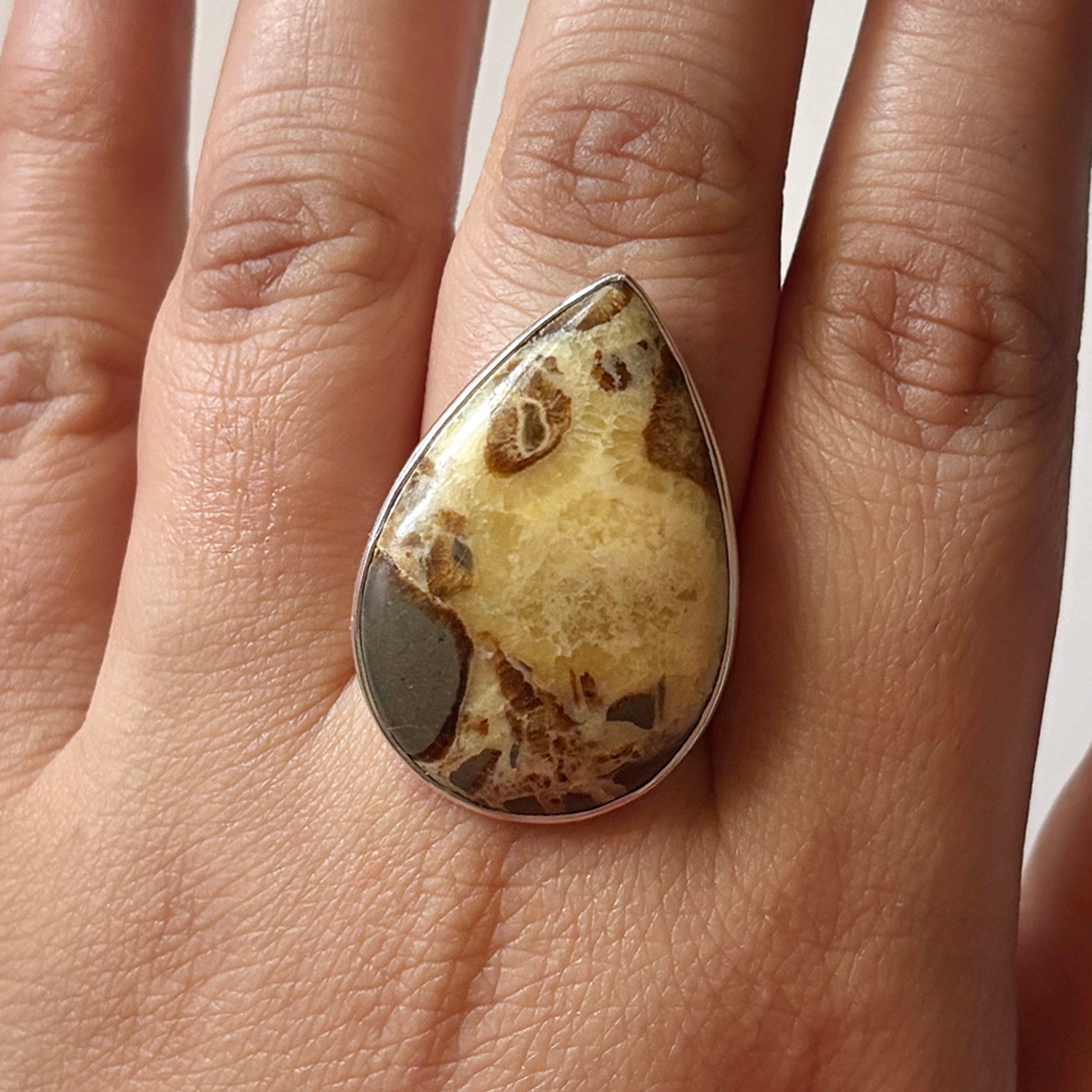 Septarian Rhyolite Ring-(SPR-2-22)