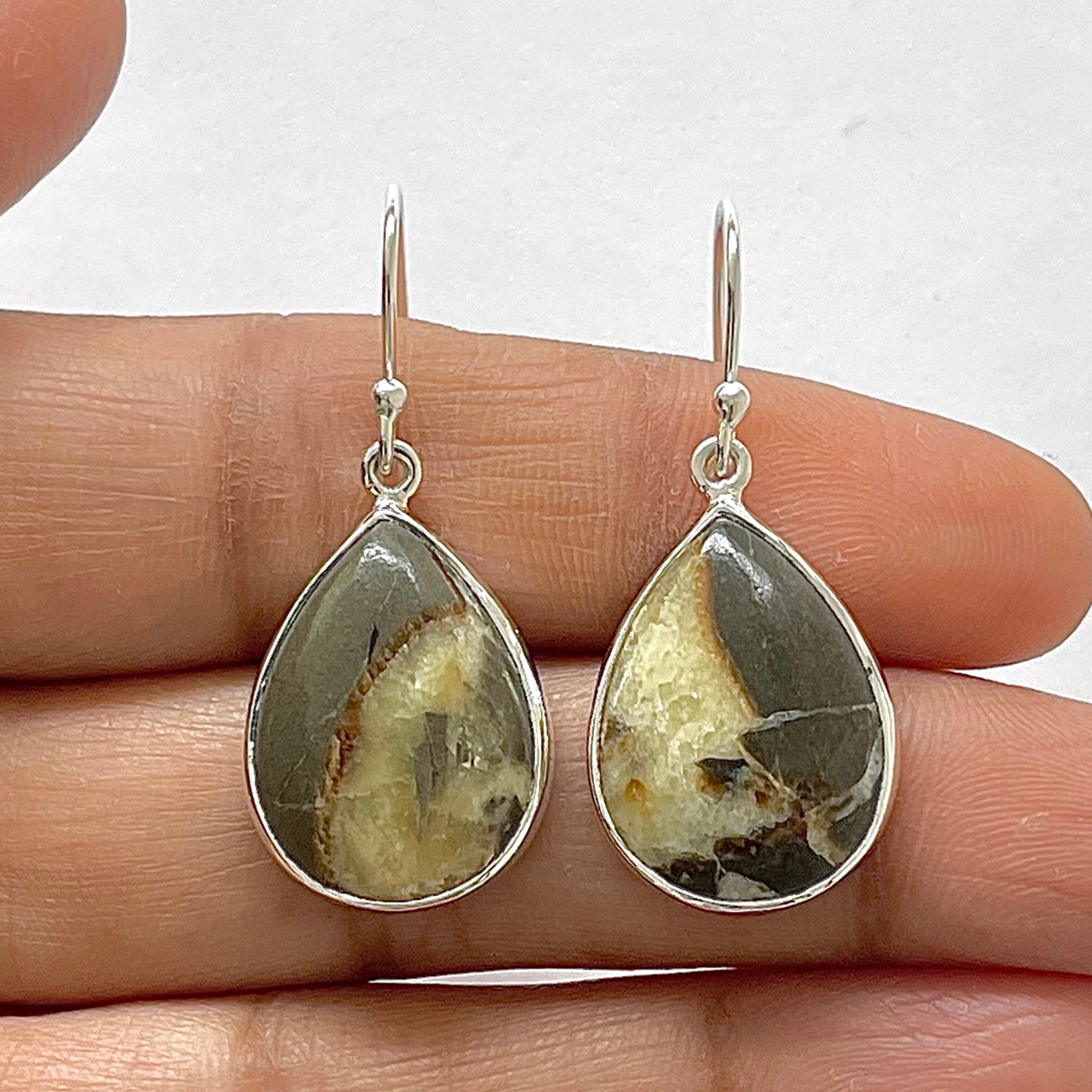 Septarian Rhyolite Earring-(SPR-3-10)
