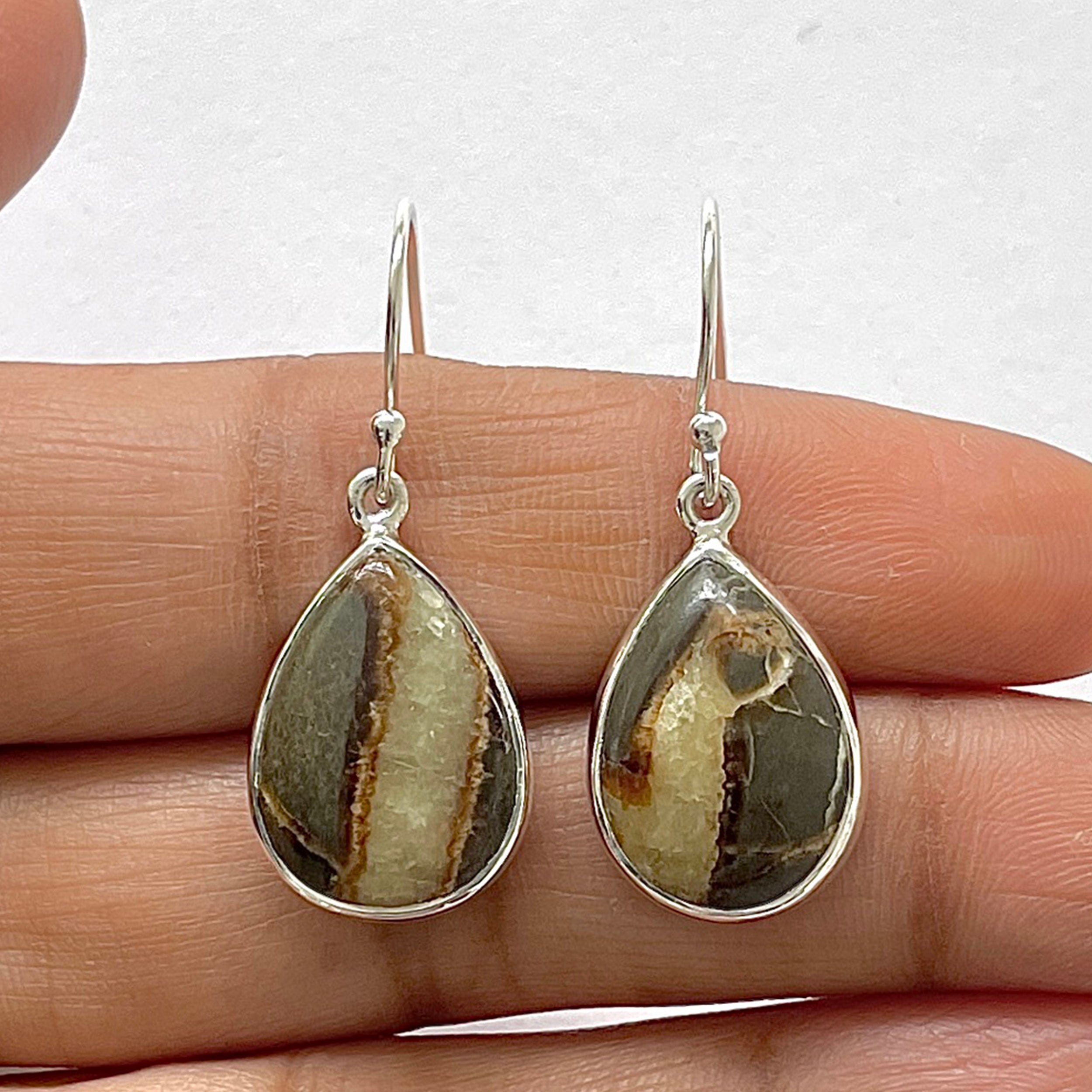 Septarian Rhyolite Earring-(SPR-3-11)