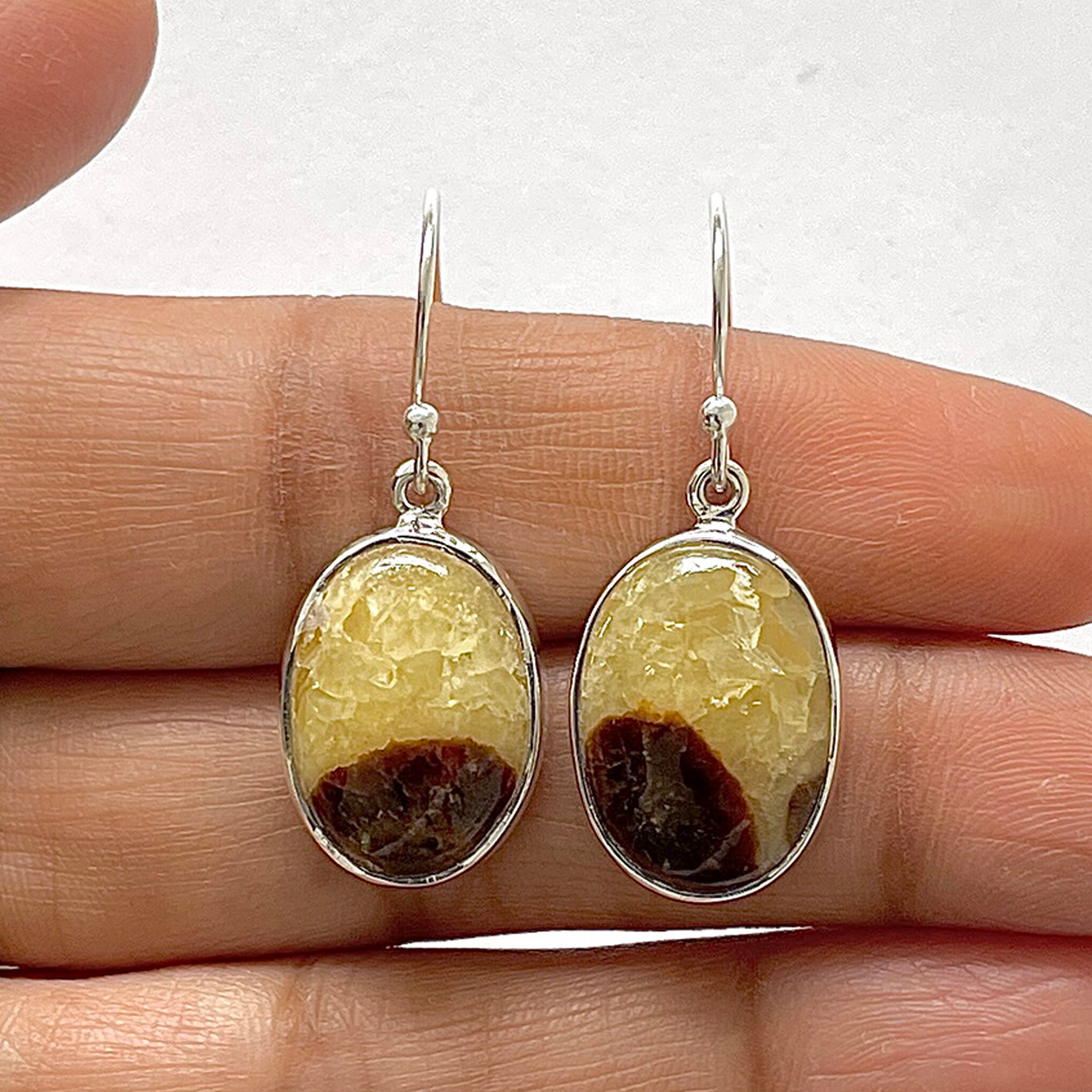Septarian Rhyolite Earring-(SPR-3-12)