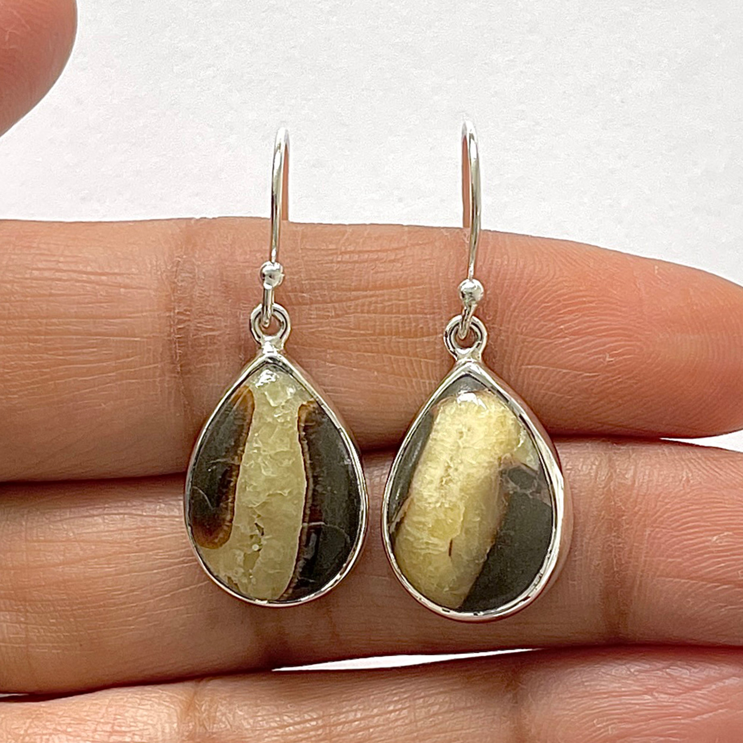 Septarian Rhyolite Earring-(SPR-3-14)