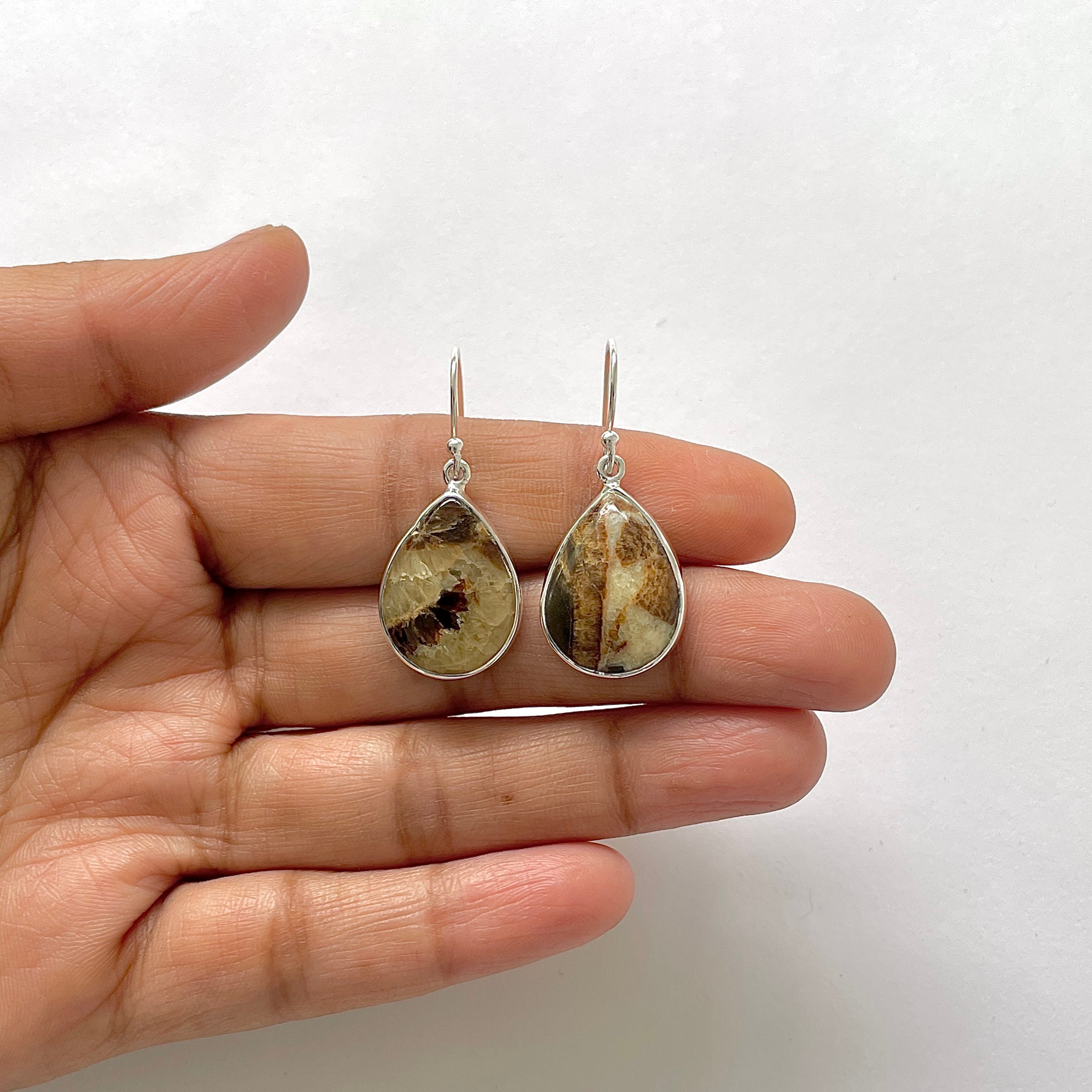 Septarian Rhyolite Earring-(SPR-3-15)