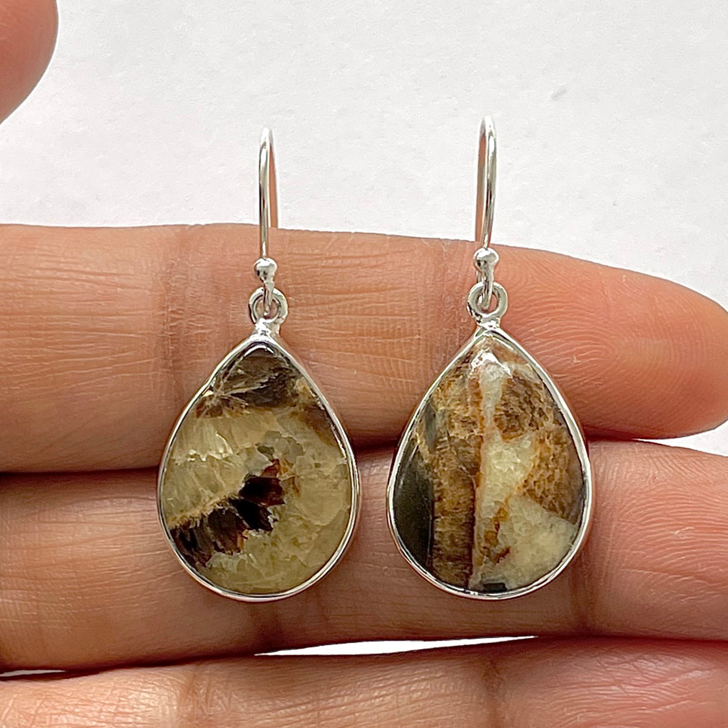 Septarian Rhyolite Earring-(SPR-3-15)
