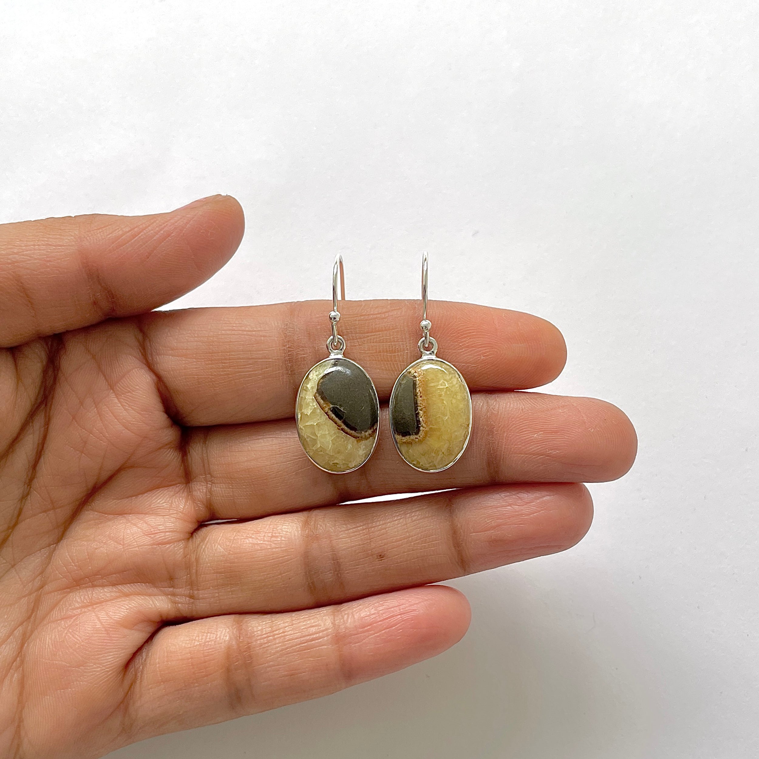 Septarian Rhyolite Earring-(SPR-3-16)