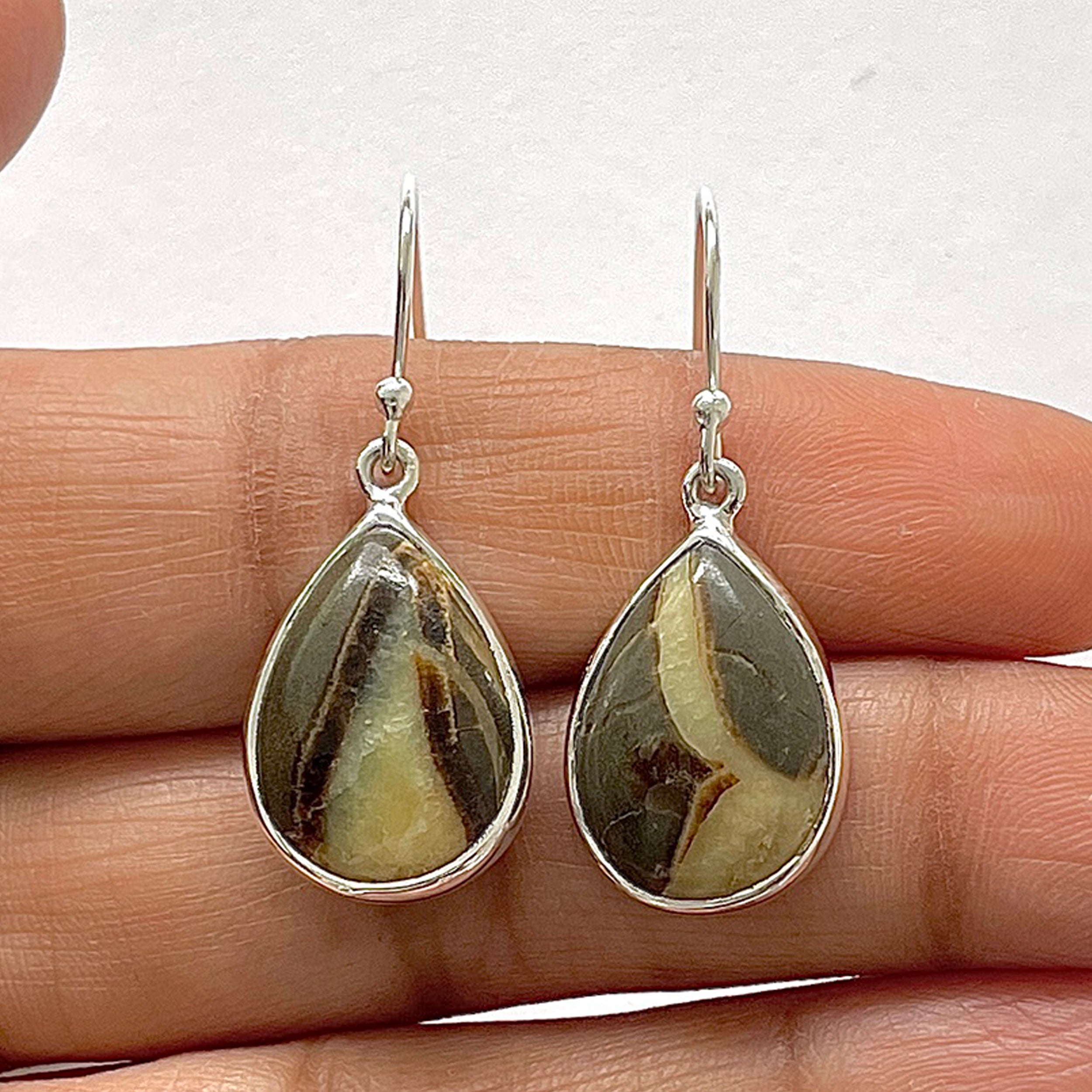 Septarian Rhyolite Earring-(SPR-3-17)