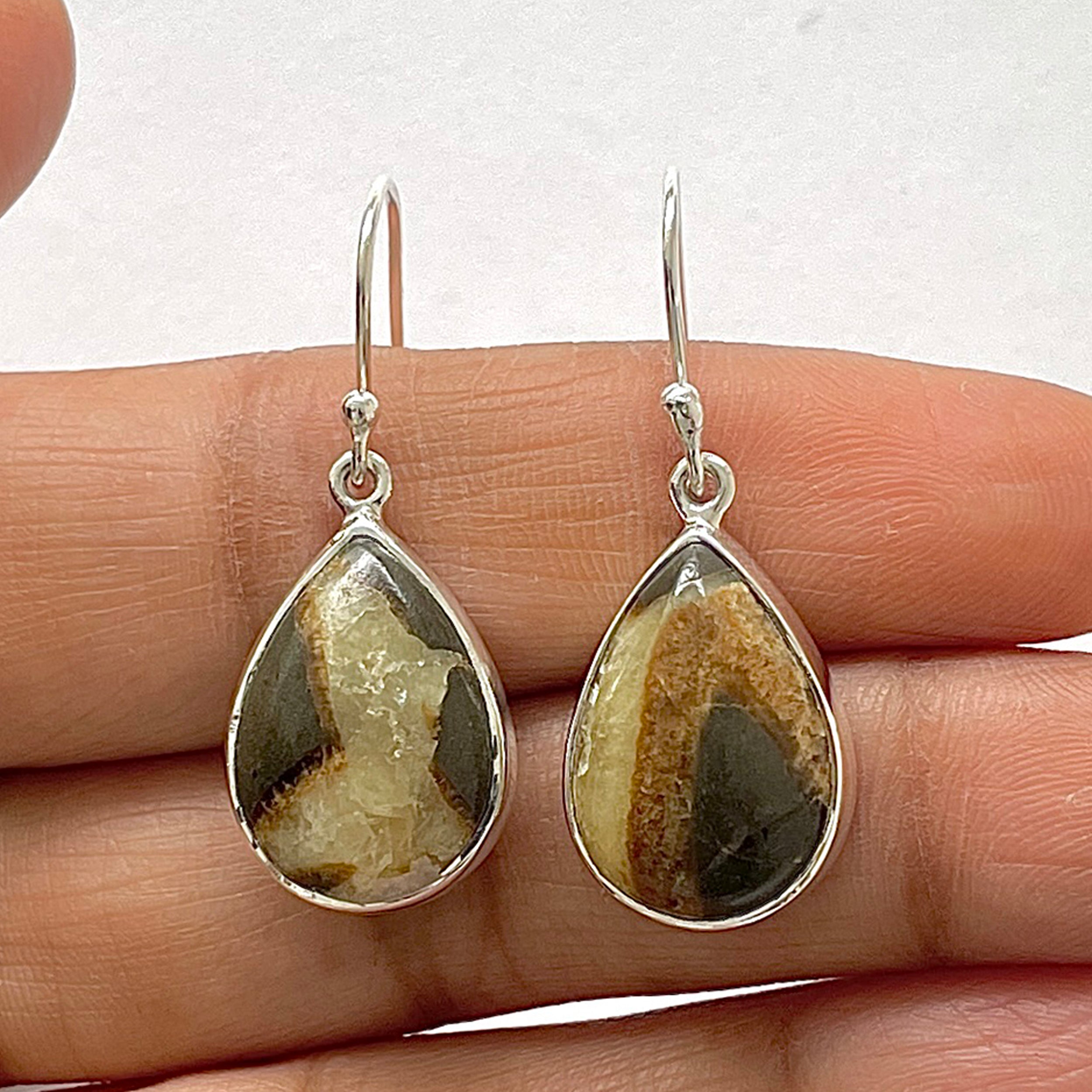 Septarian Rhyolite Earring-(SPR-3-18)