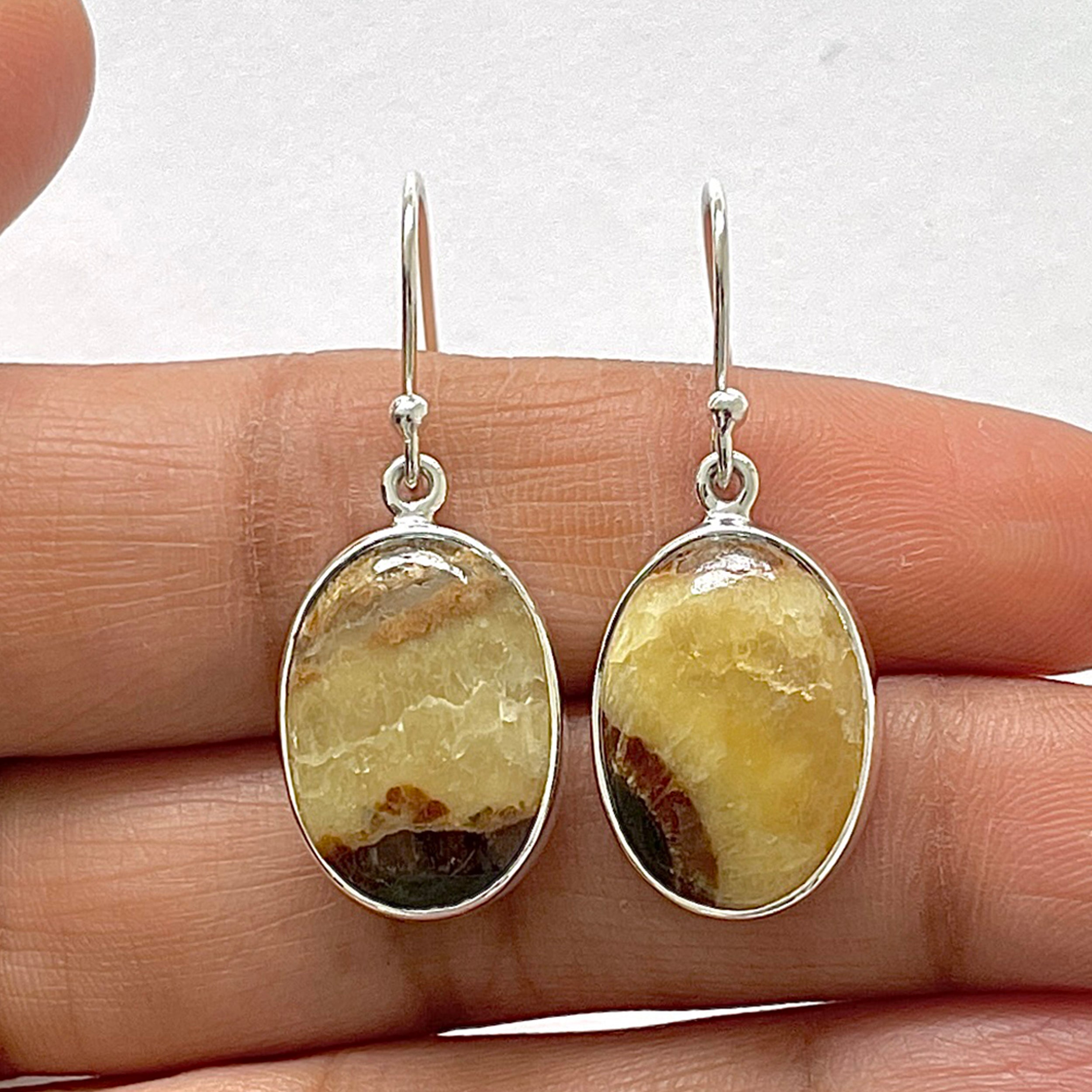 Septarian Rhyolite Earring-(SPR-3-19)
