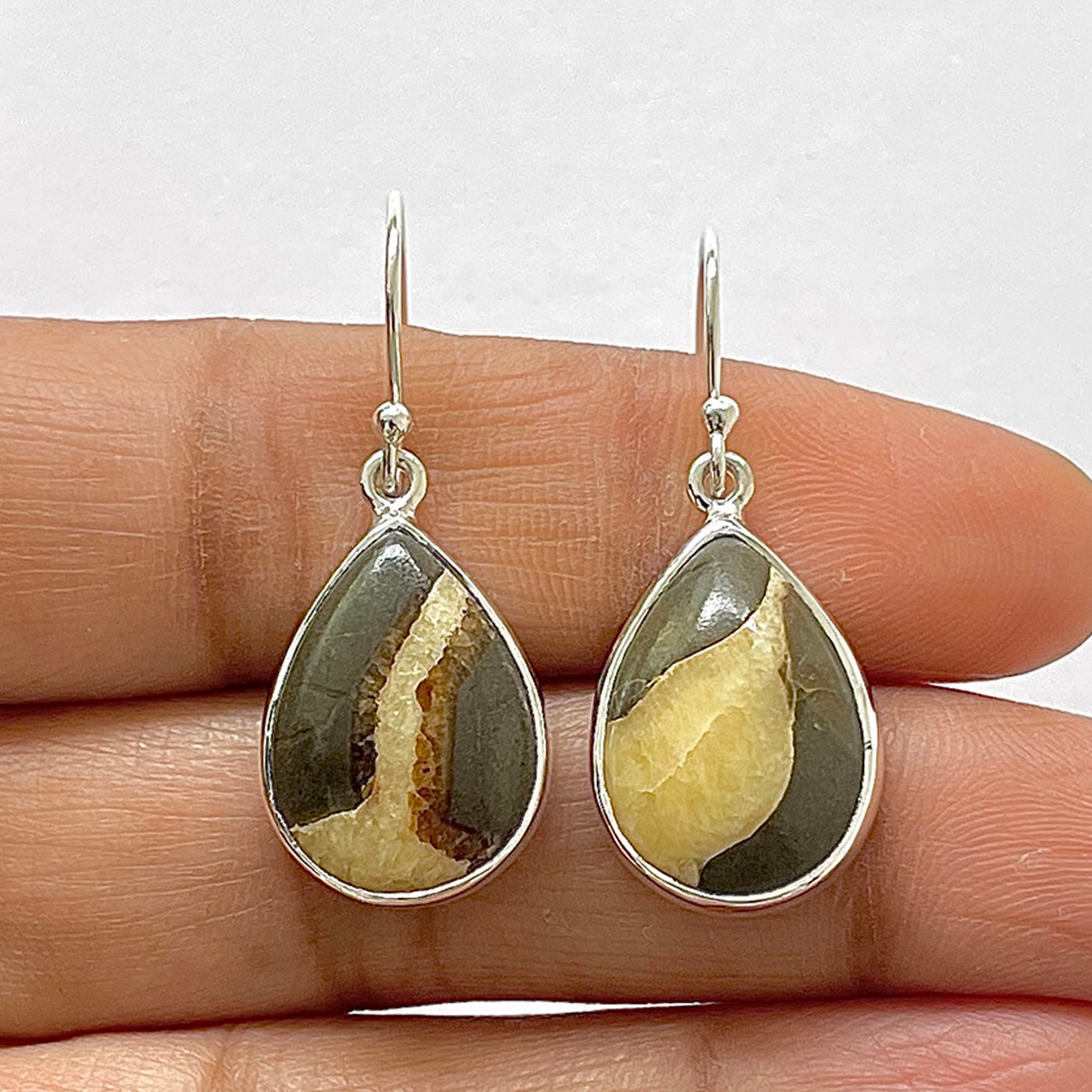 Septarian Rhyolite Earring-(SPR-3-2)