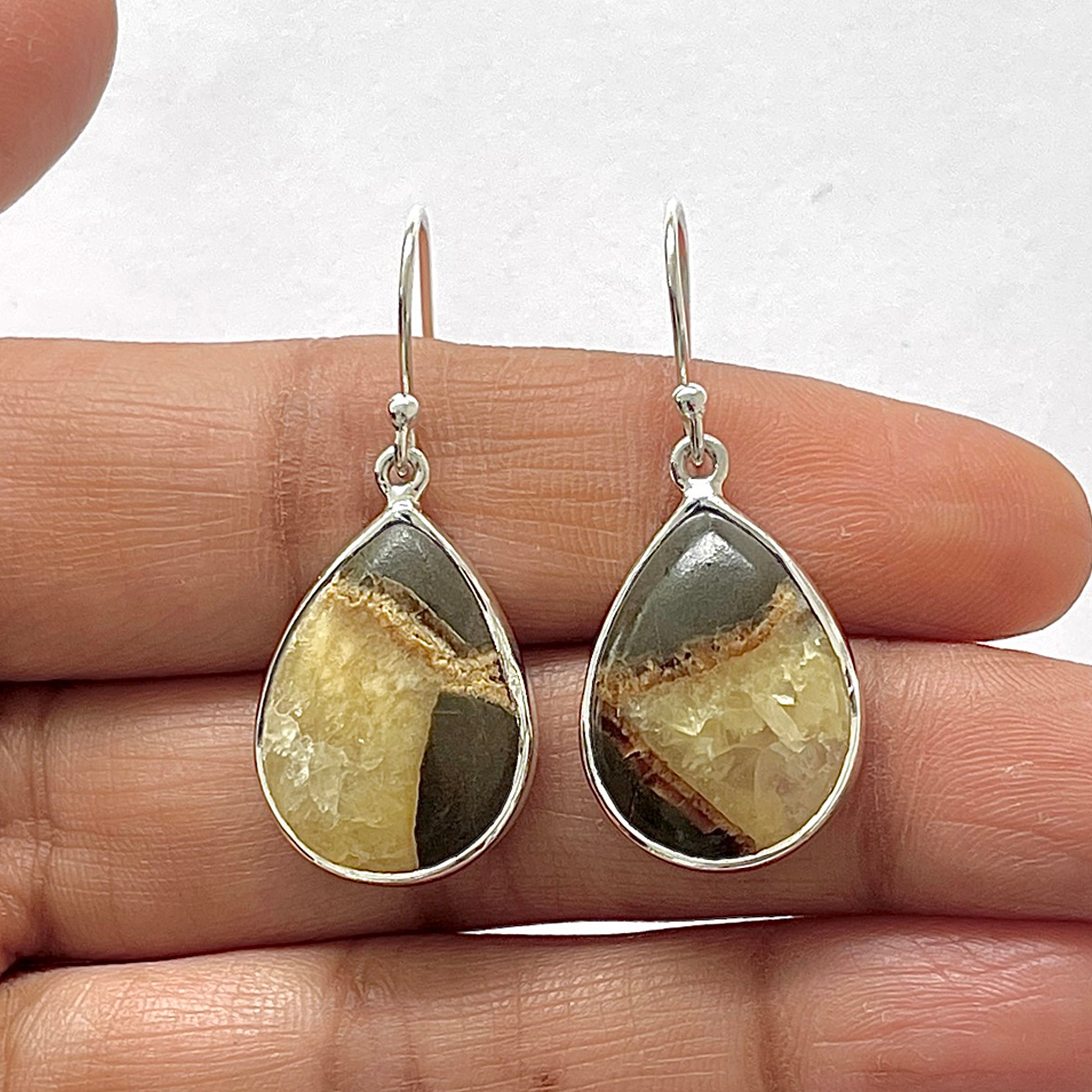 Septarian Rhyolite Earring-(SPR-3-21)