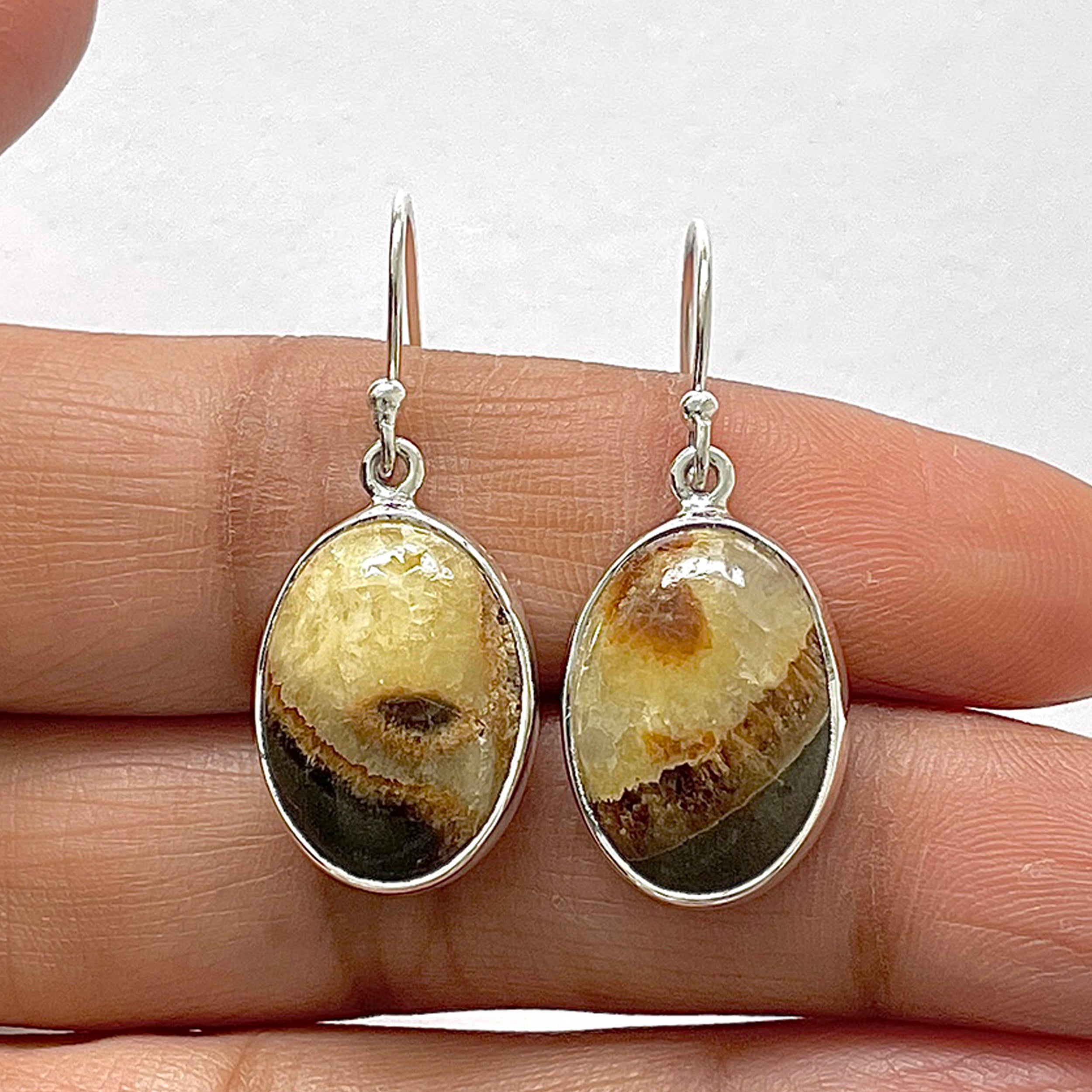 Septarian Rhyolite Earring-(SPR-3-23)