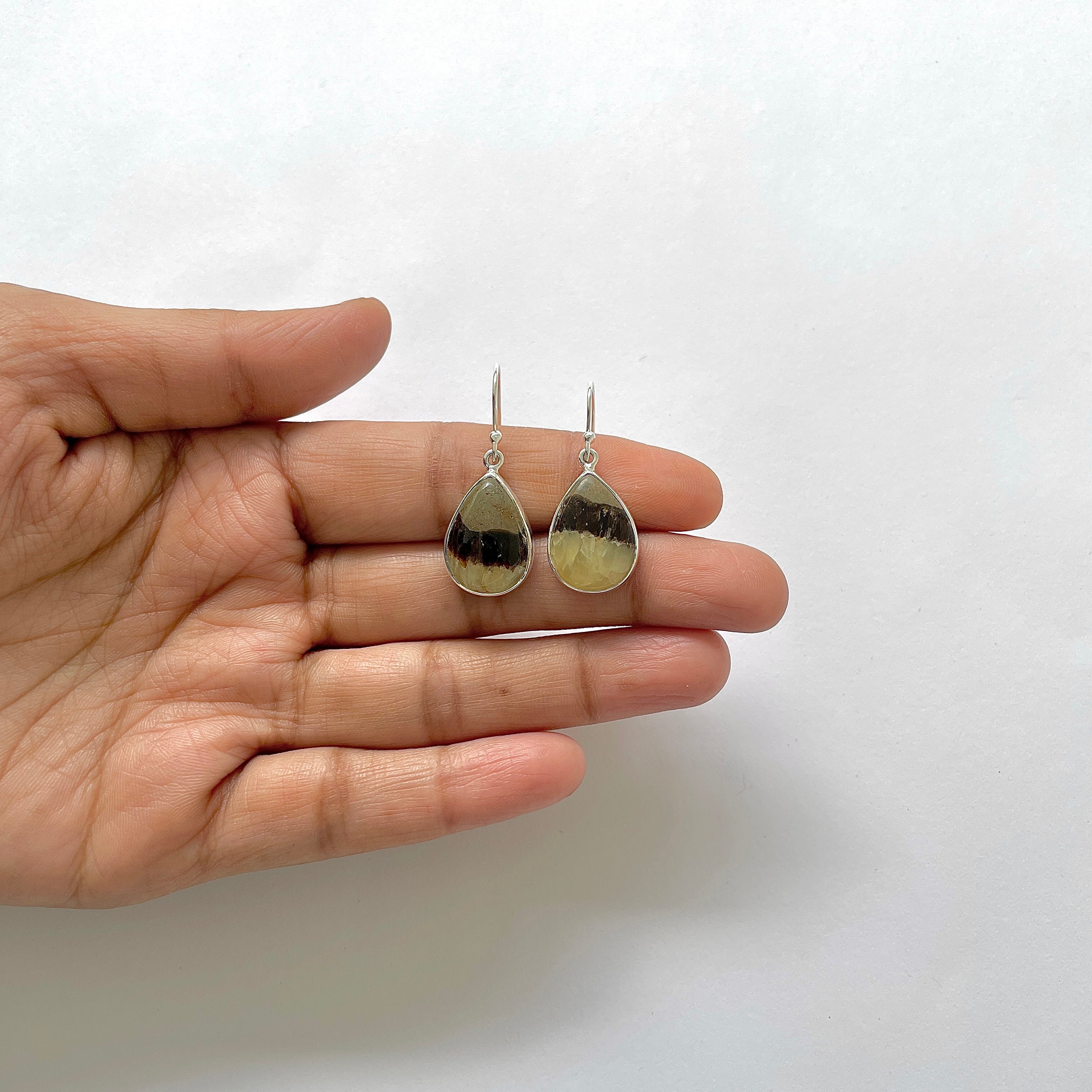 Septarian Rhyolite Earring-(SPR-3-3)