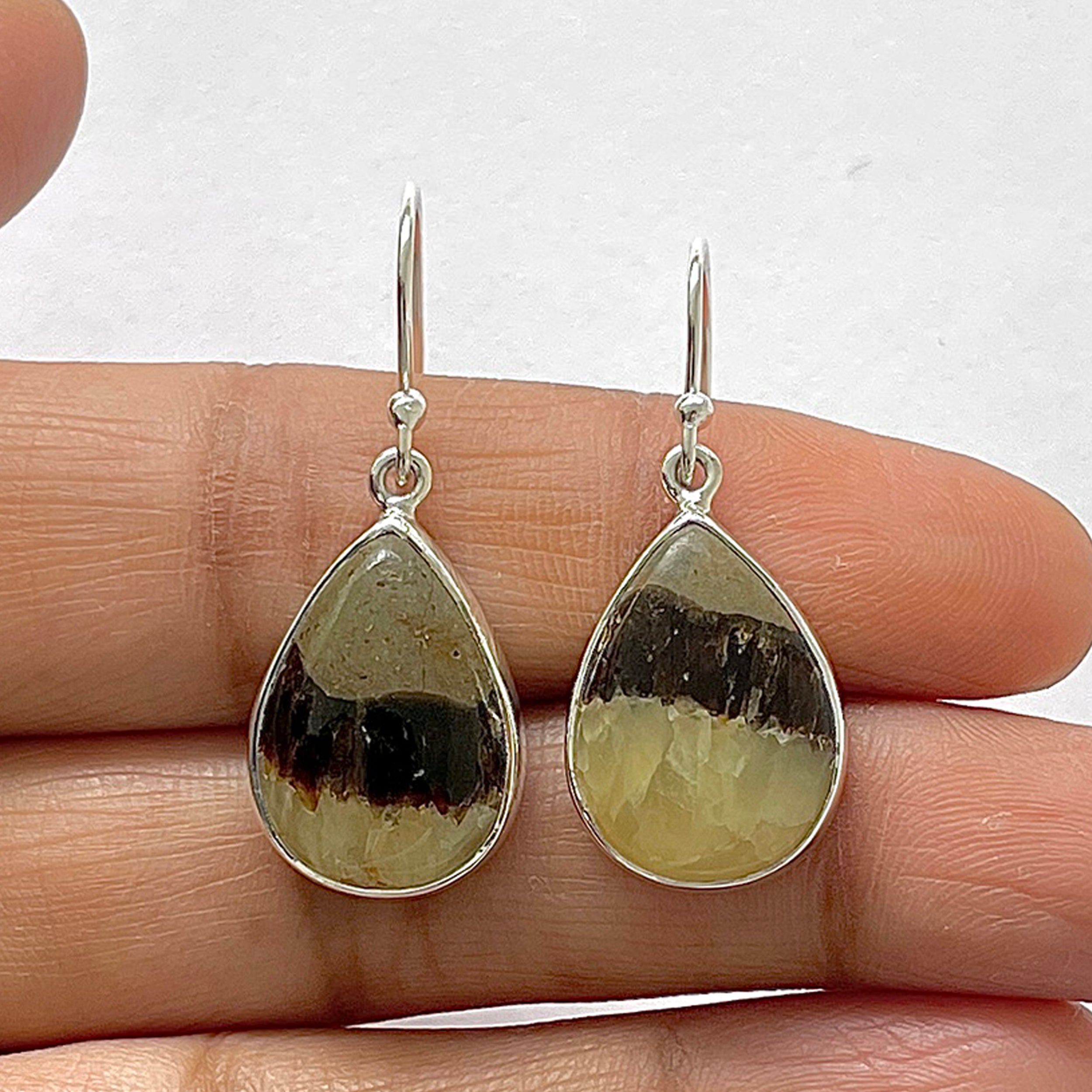 Septarian Rhyolite Earring-(SPR-3-3)
