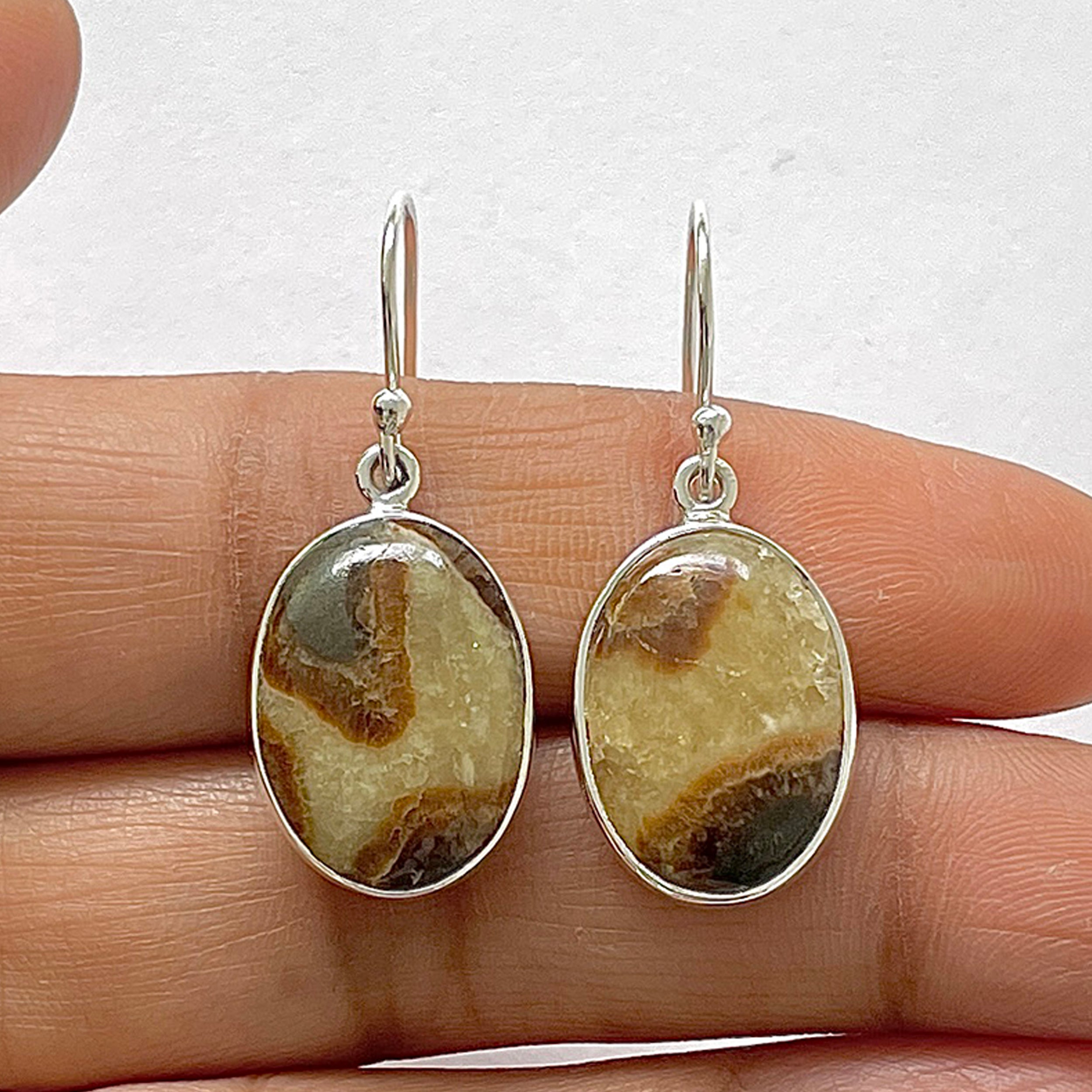 Septarian Rhyolite Earring-(SPR-3-4)