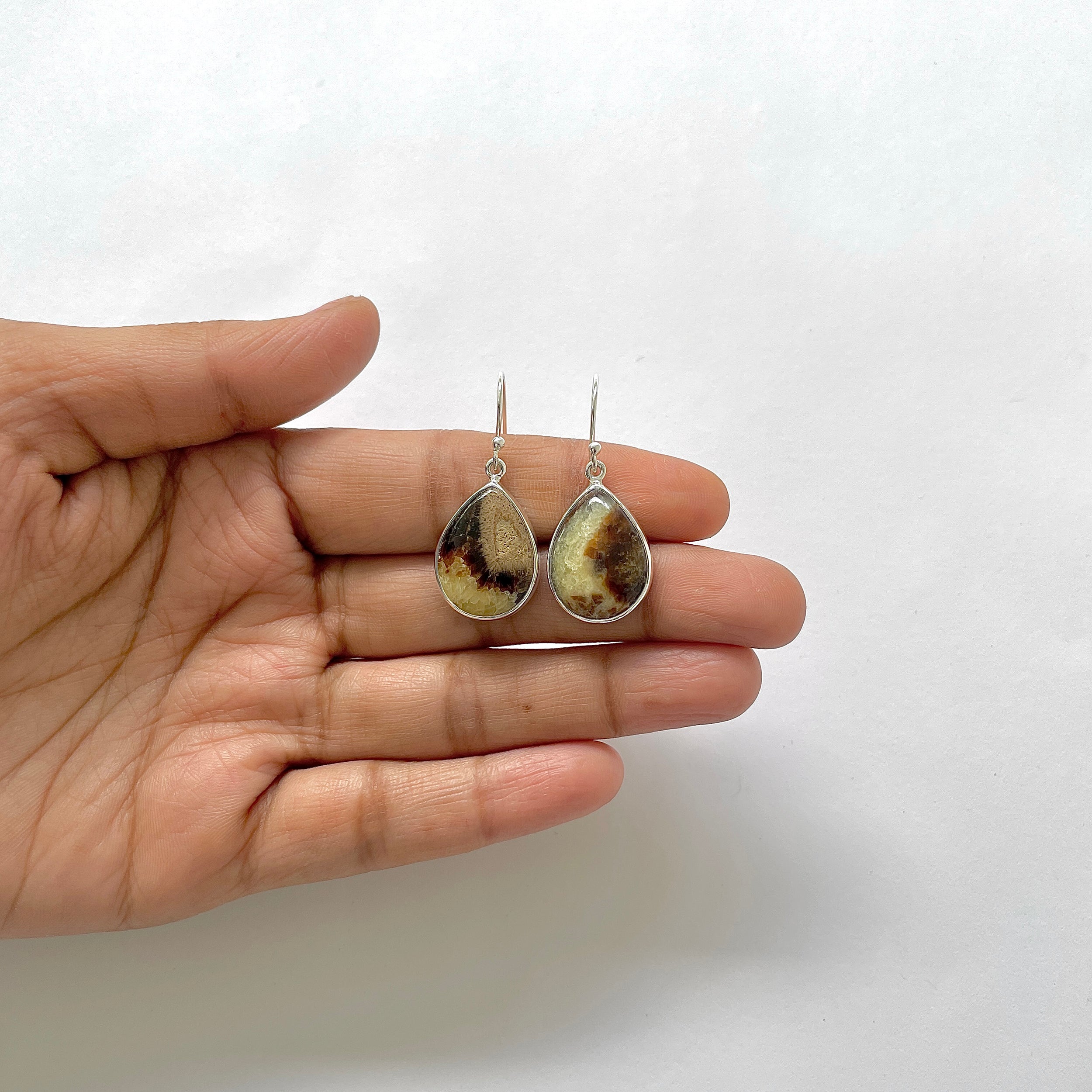 Septarian Rhyolite Earring-(SPR-3-5)