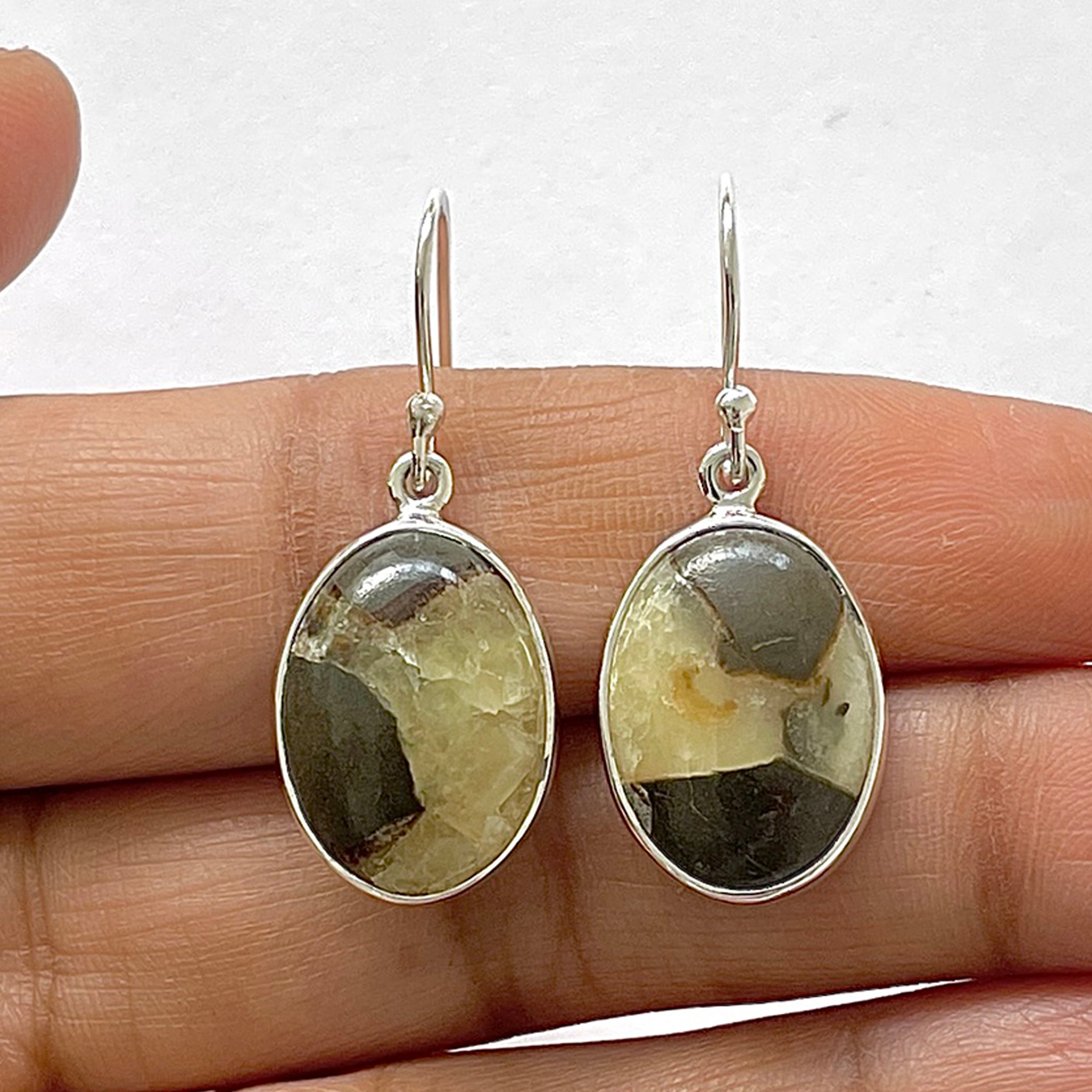 Septarian Rhyolite Earring-(SPR-3-6)