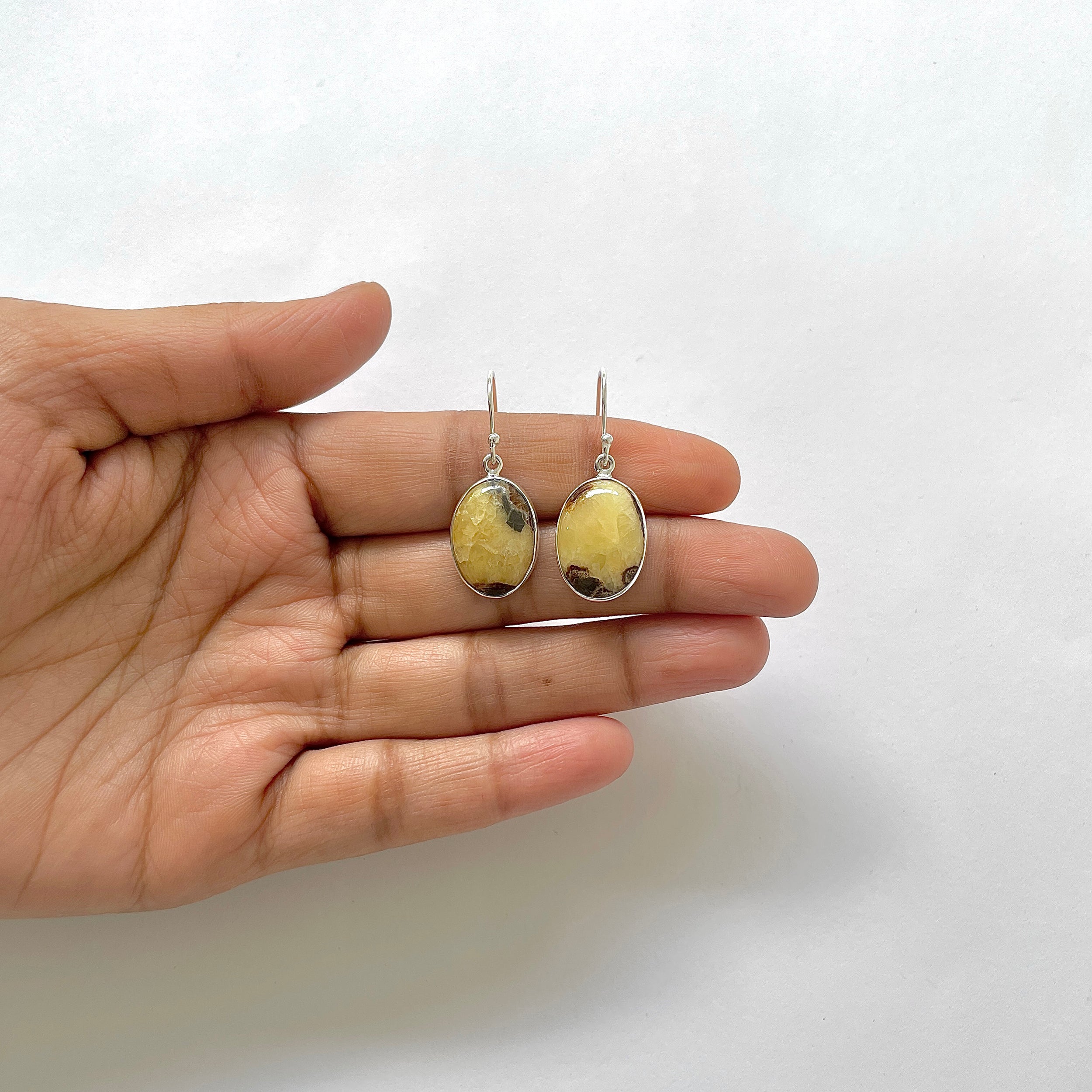 Septarian Rhyolite Earring-(SPR-3-7)